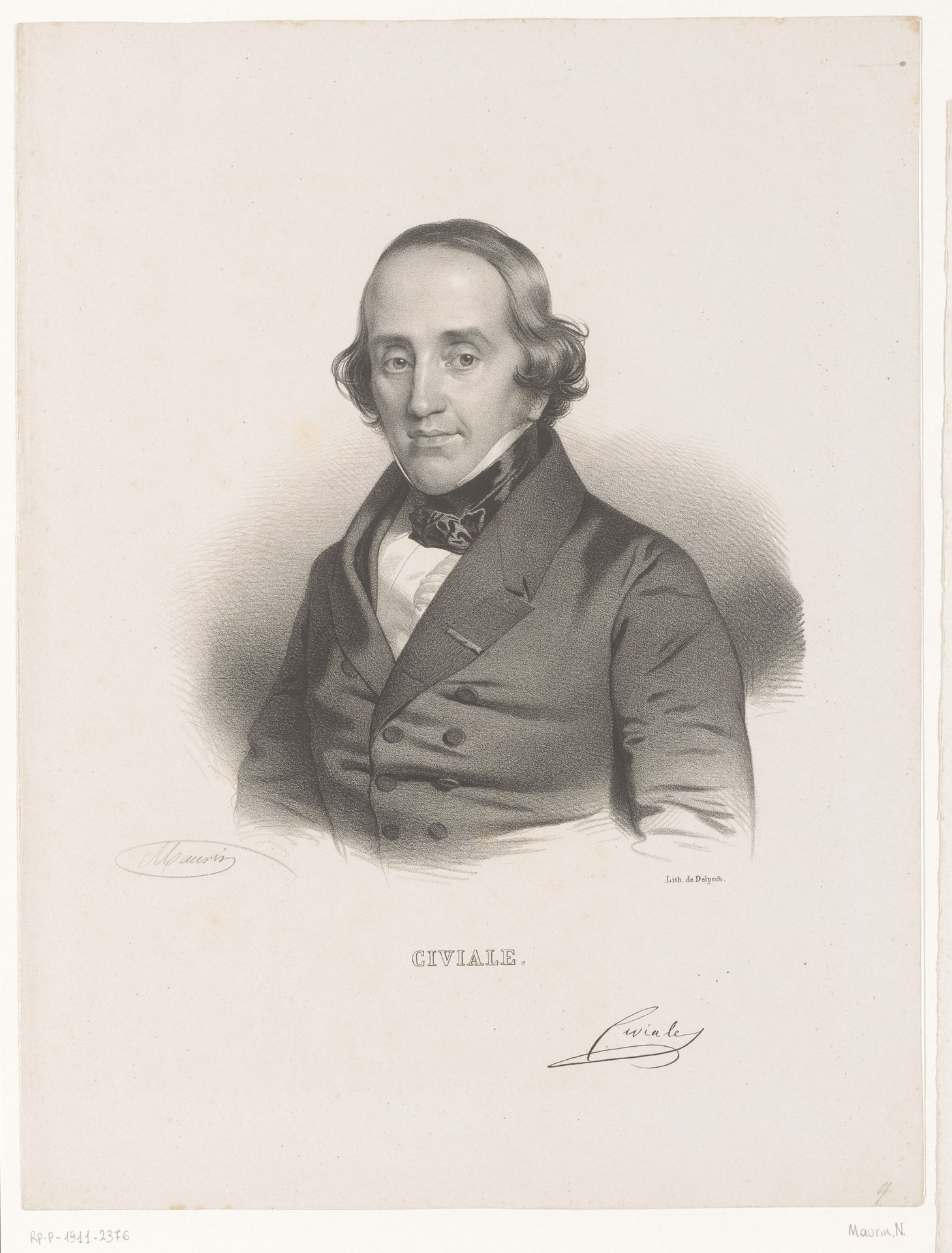 Portret van Jean Civiale by Nicolas Maurin
