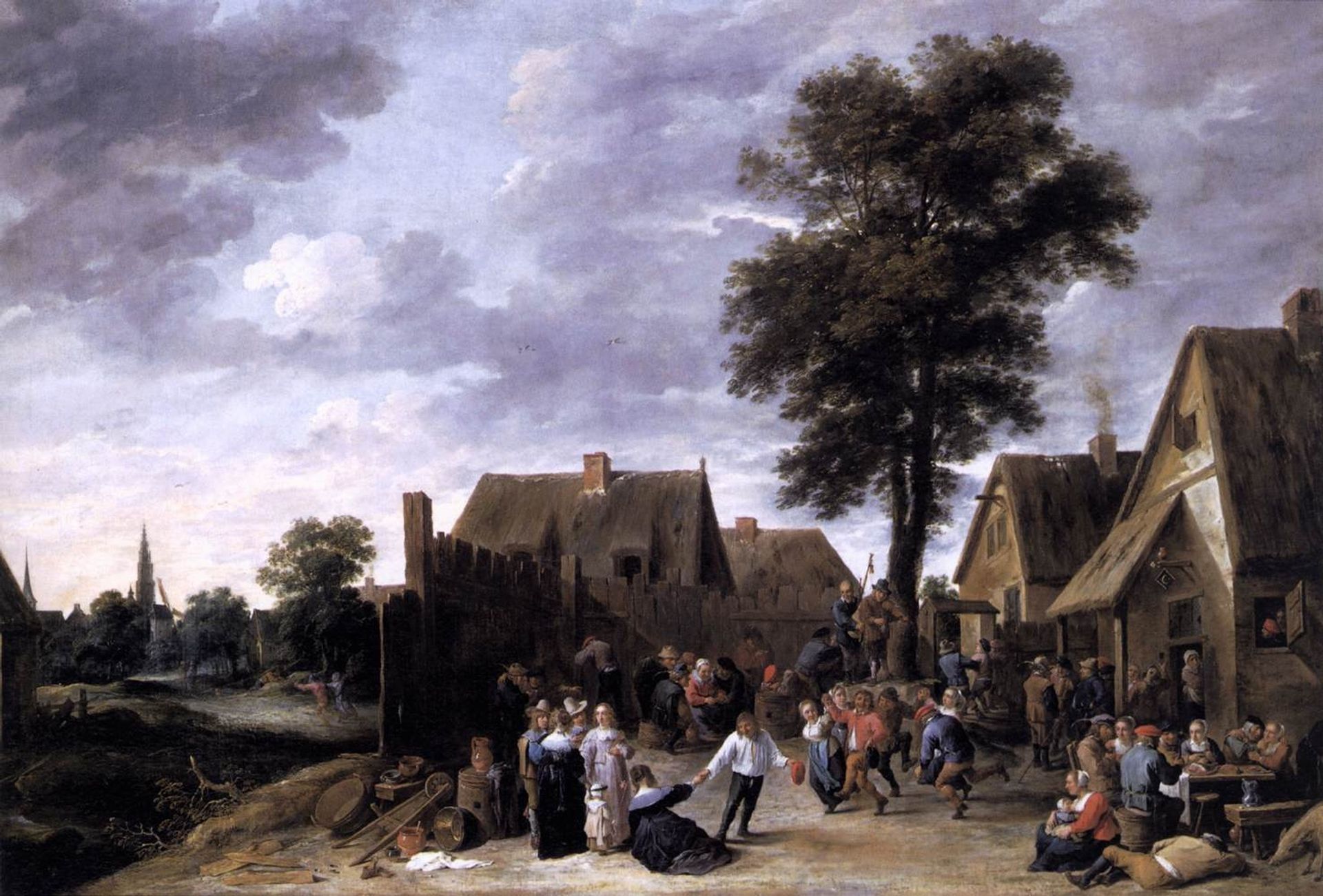 The Kermess at the Half Moon Inn by David Teniers The Younger
