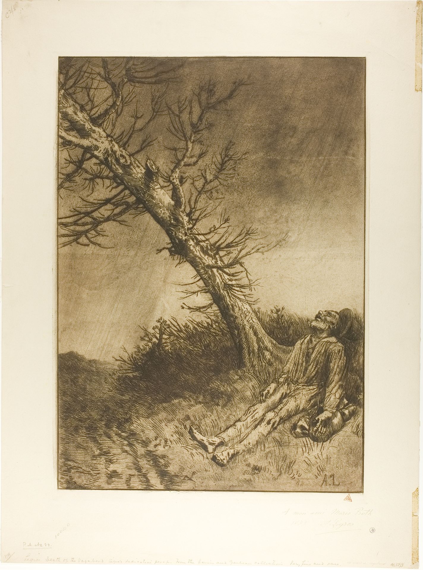 Death of the Vagabond by Alphonse Legros