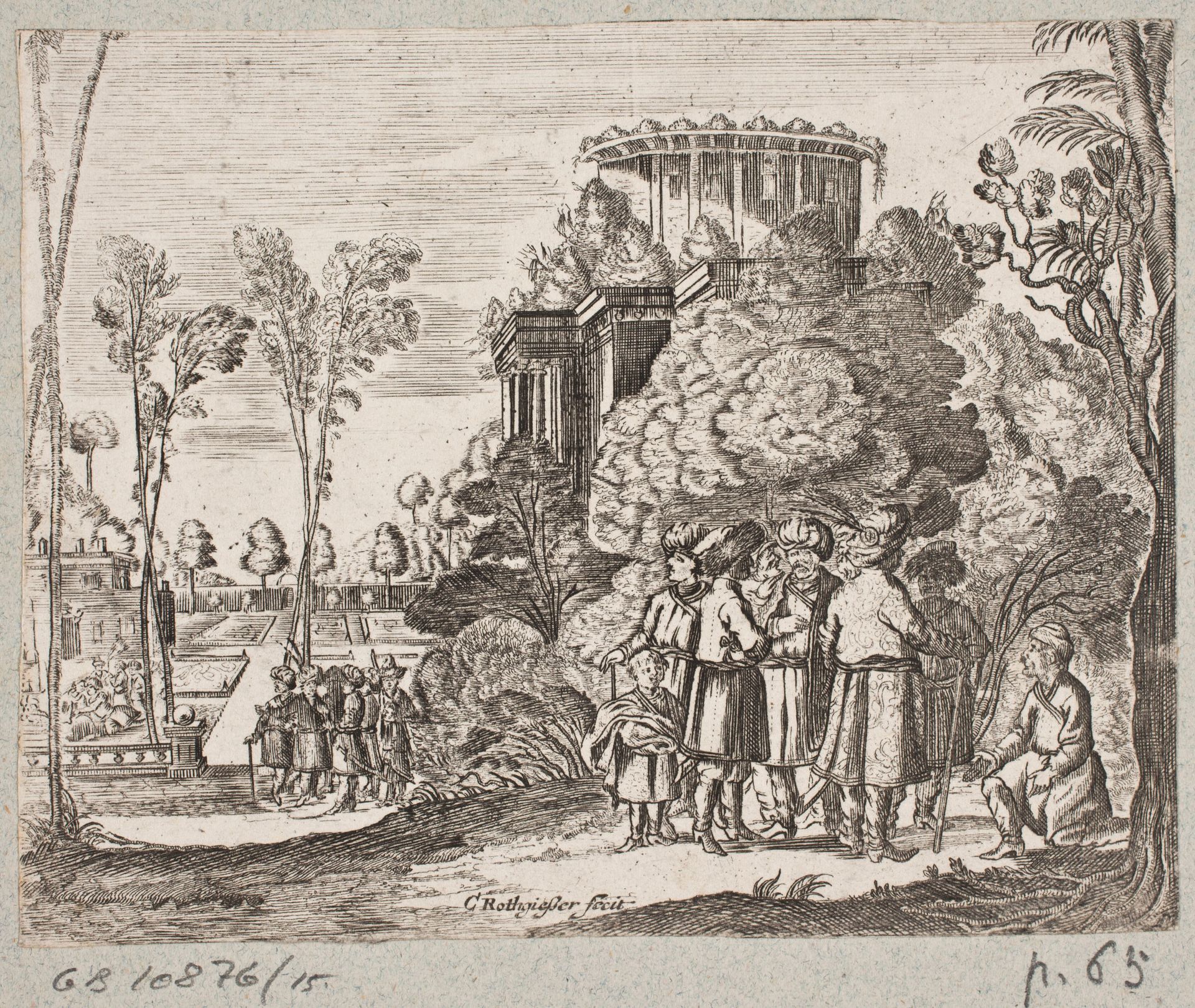 Illustration til Adam Olearius, “Persianischer Rosenthal von einem Sinnreichen Poeten Schich Saadi […]”, Schleswig 1660 by Christian Rothgiesser