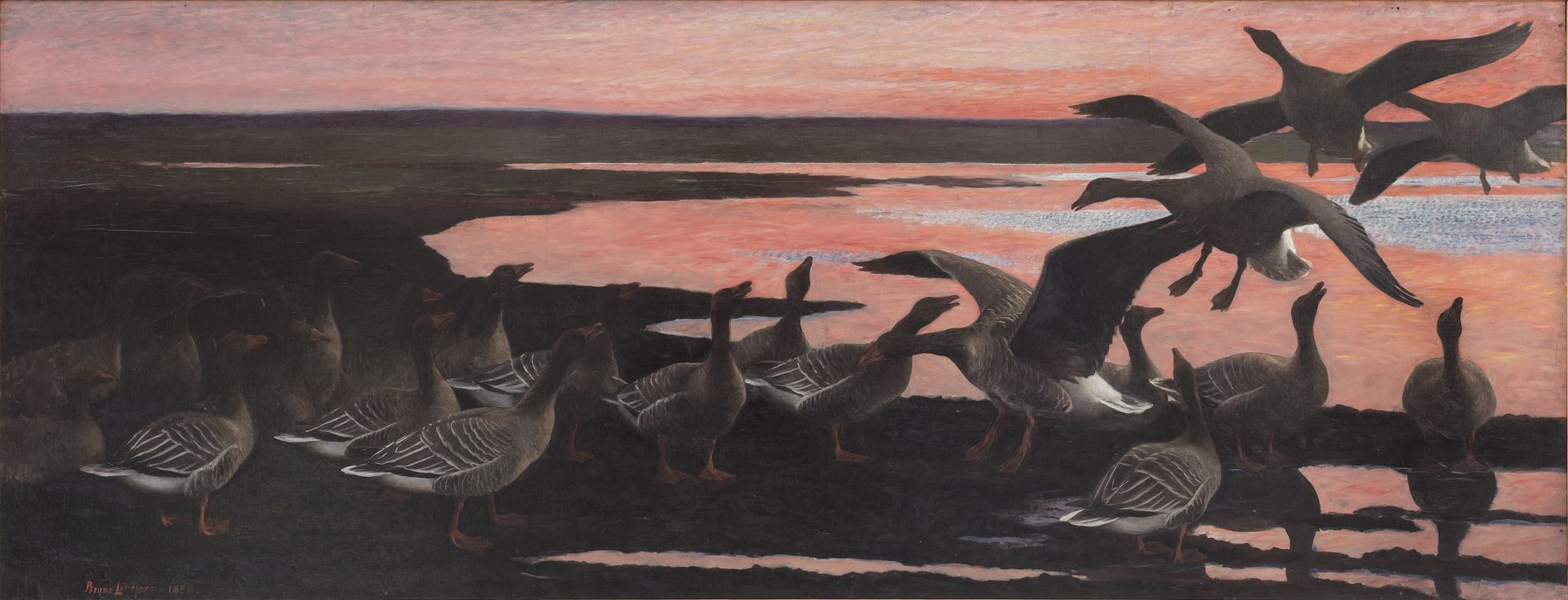 Wild Geese by Bruno Liljefors
