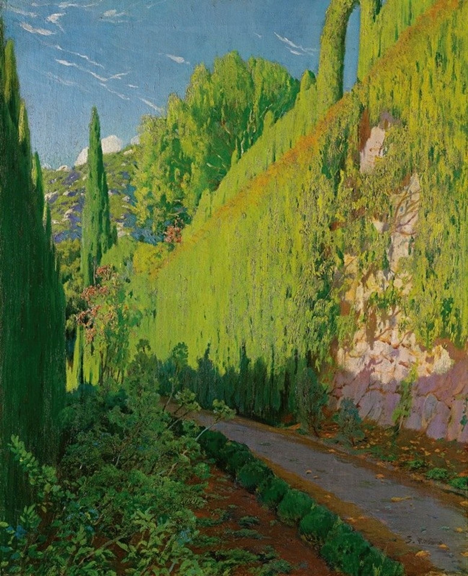 Jardín De Sa Coma. Valdemosa by Santiago Rusiñol