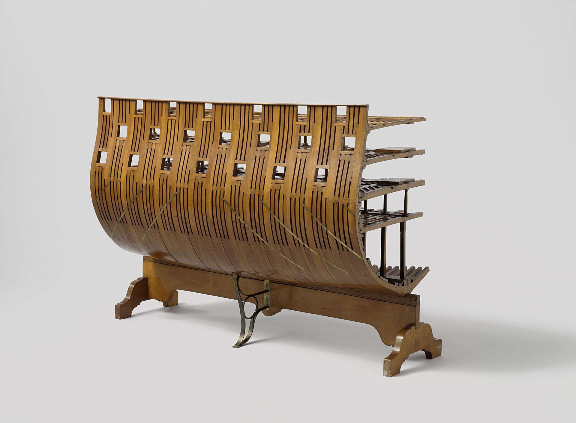 Model of Part of a 74-Gun Ship of the Line by Rijkswerf Vlissingen