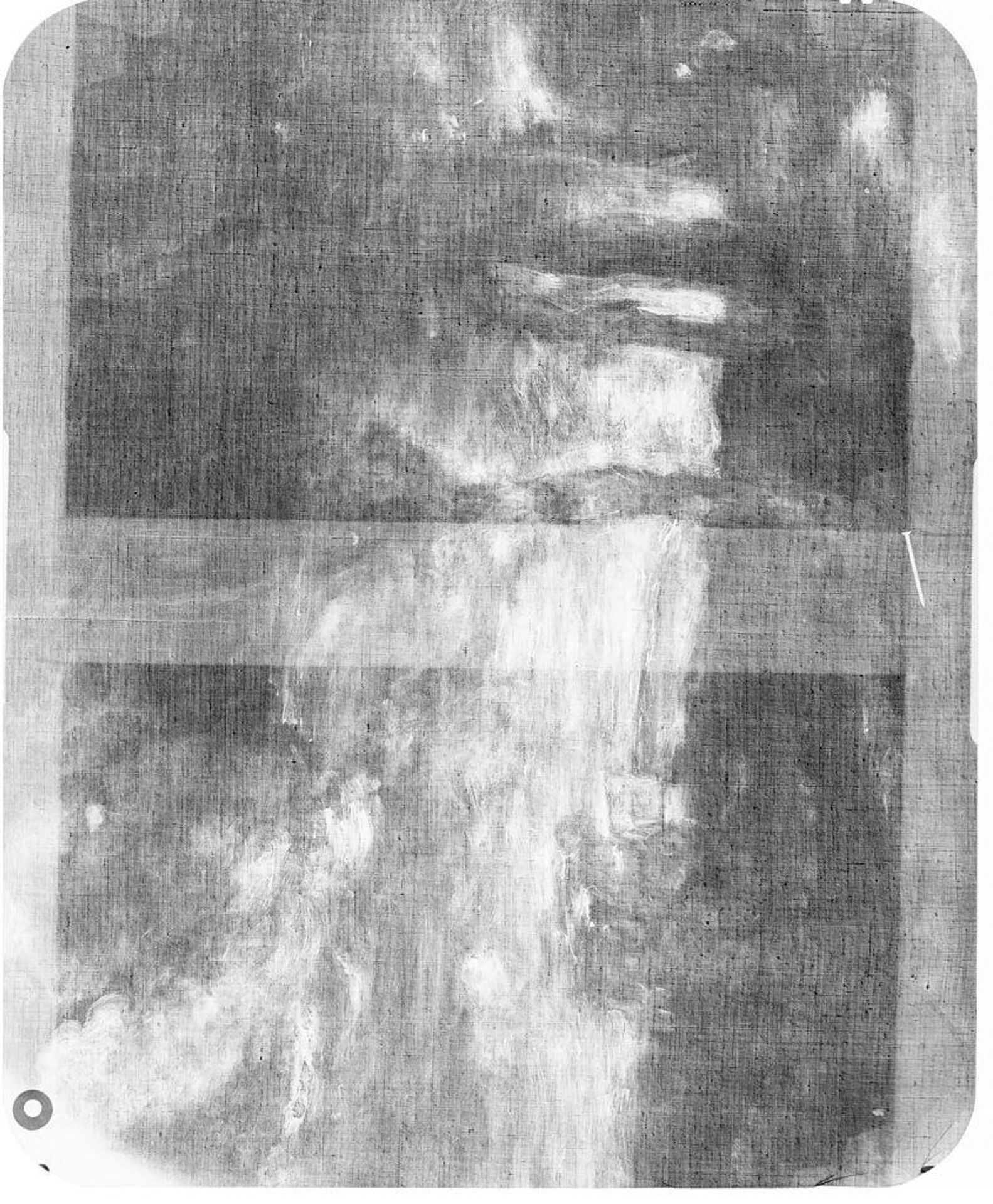 X-radiograph(s) of "Landscape" by Artist of original: (?) Jean-Baptiste-Camille Corot