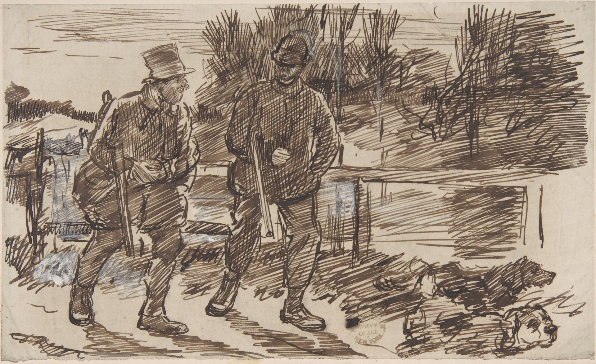 Anticipation (for Punch, or the London Charivari, October 23, 1876) by Charles Samuel Keene