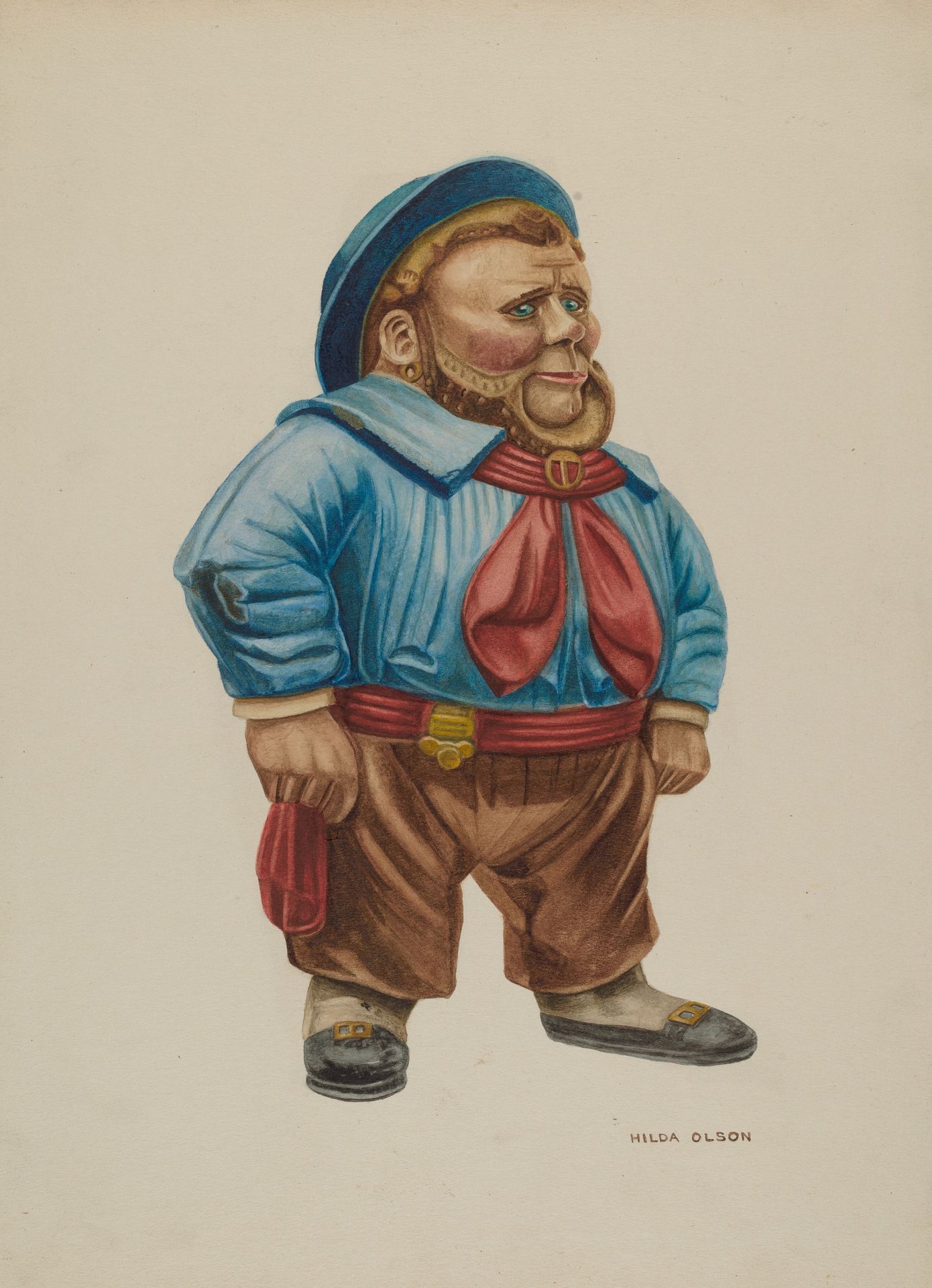Cigar Store Figure "Sailor" by Hilda Olson