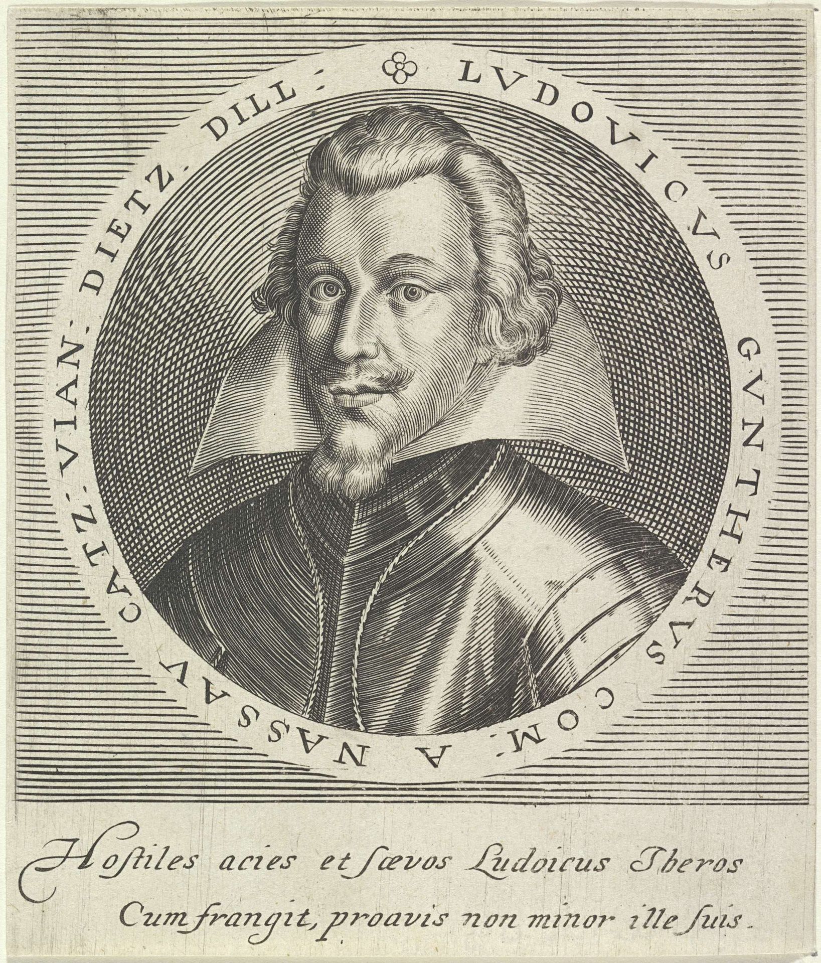 Portret van Lodewijk Gunther, graaf van Nassau by Anonymous