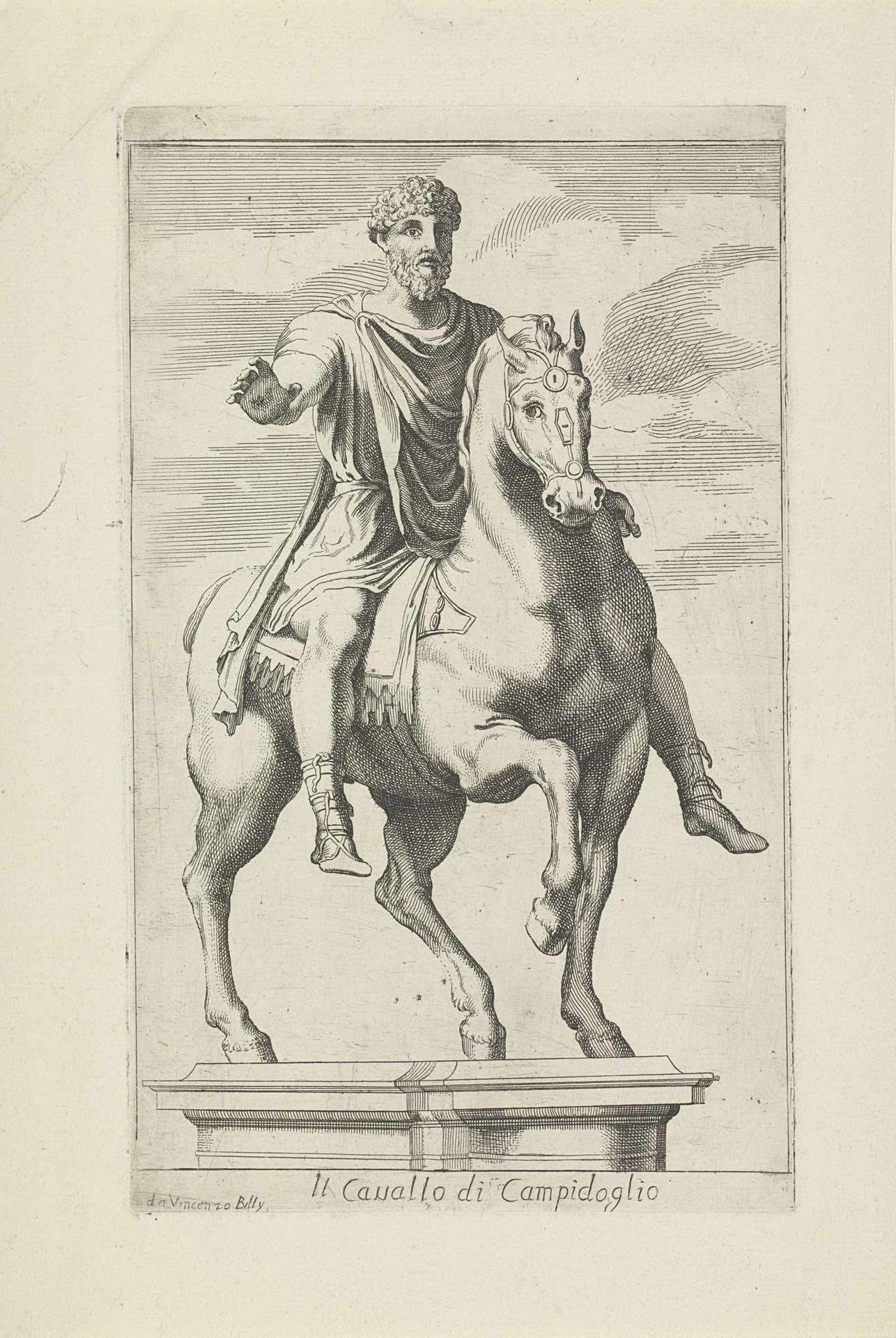 Ruiterstandbeeld van Marcus Aurelius by Vincent Belly