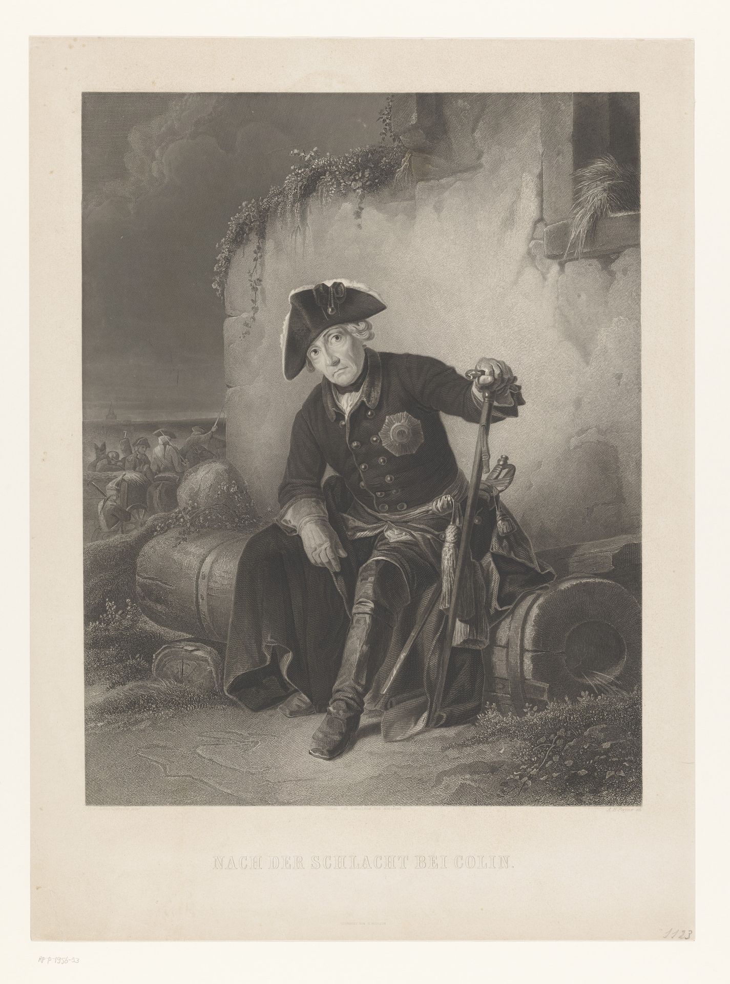 Frederik de Grote na de Slag bij Kolin by Albert Henry Payne