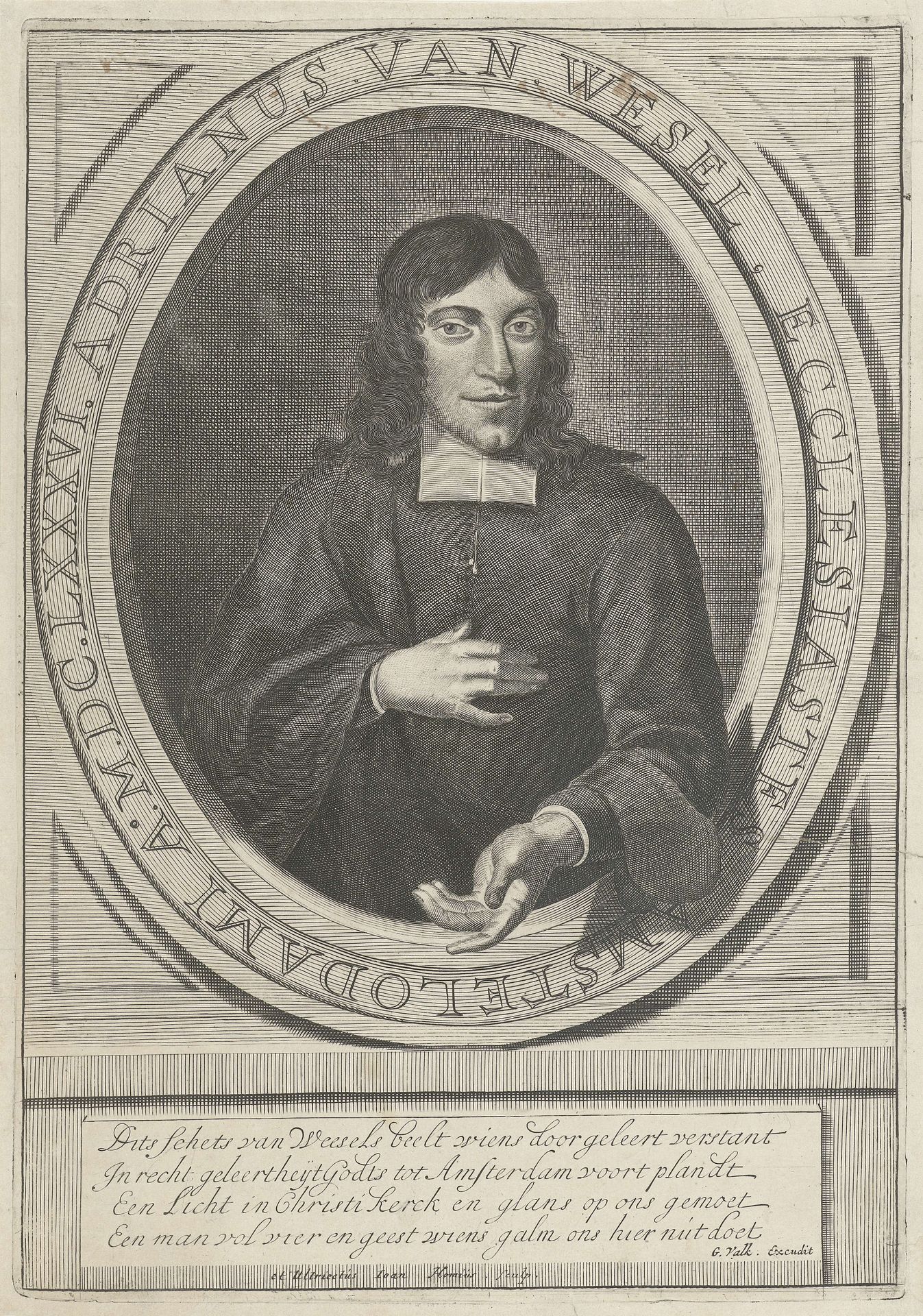 Portret van Adriaan Wesel by Joan Homius