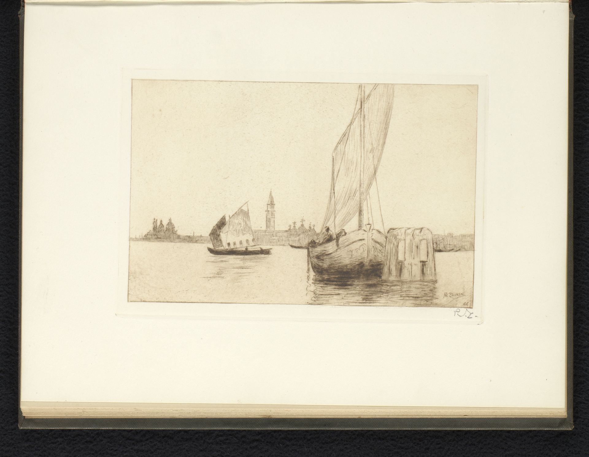 In de lagune van Venetië by Philip Zilcken