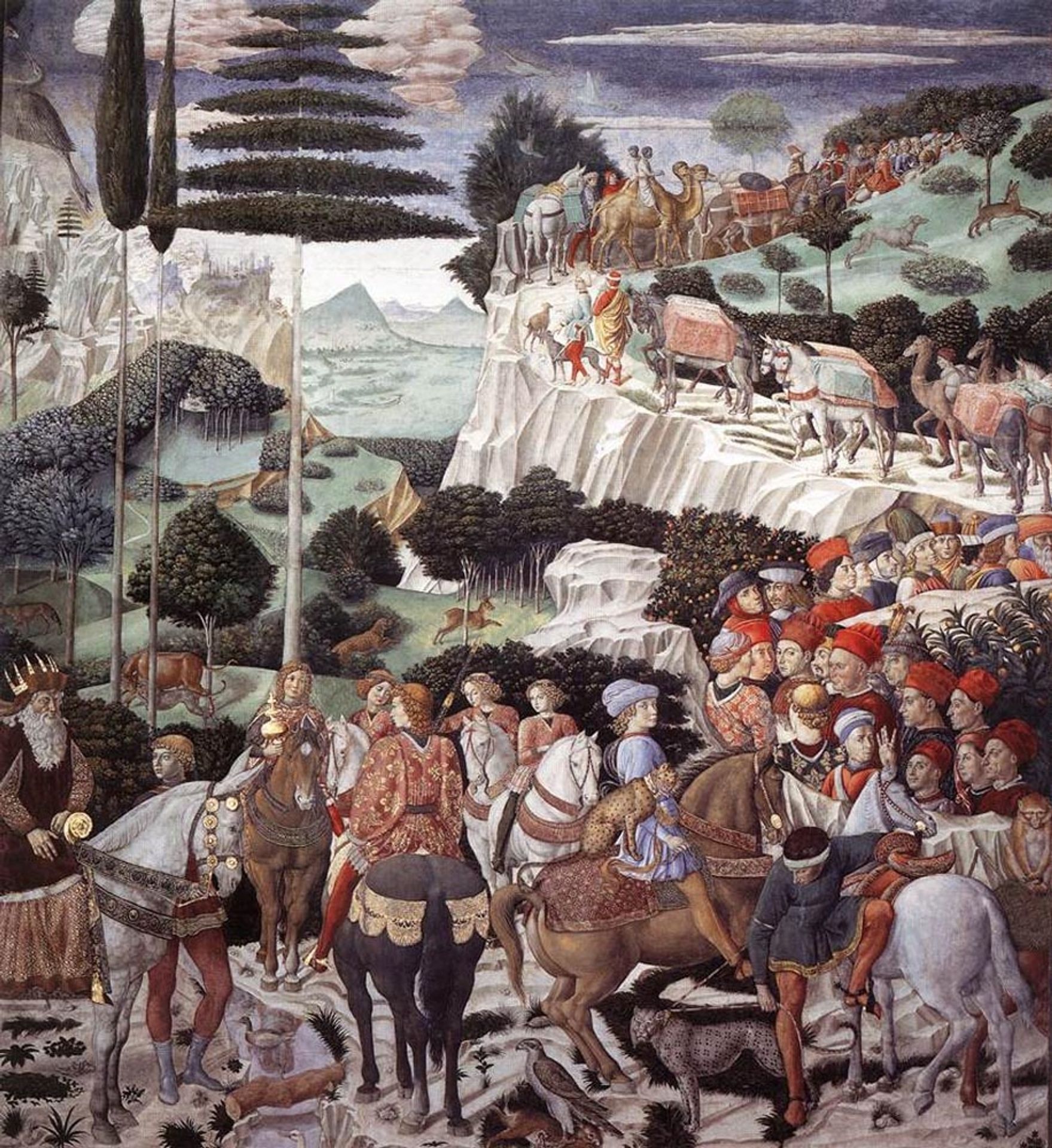 Procession of the Oldest King by Benozzo Gozzoli