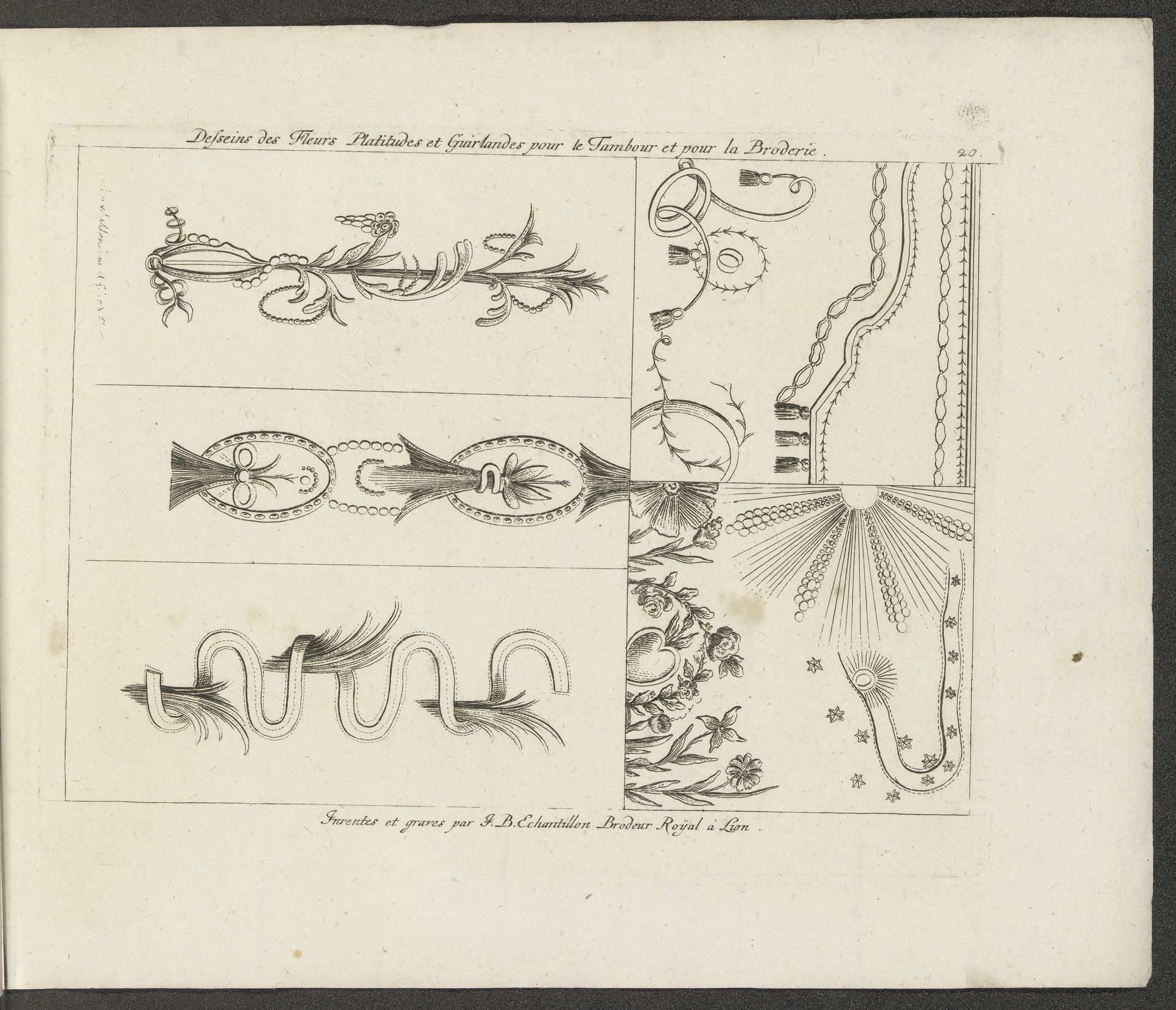 Vlechtwerk en ranken by Jean Baptiste Echantillon