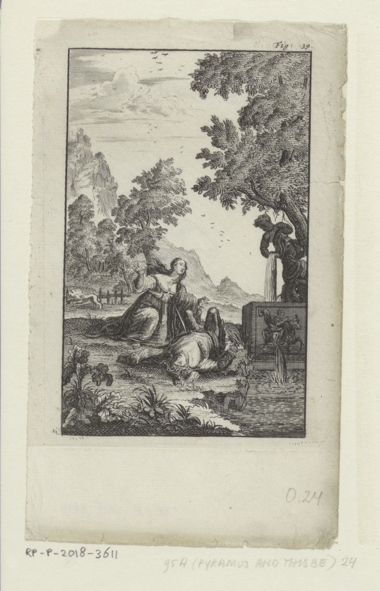 Pyramus en Thisbe by Anonymous