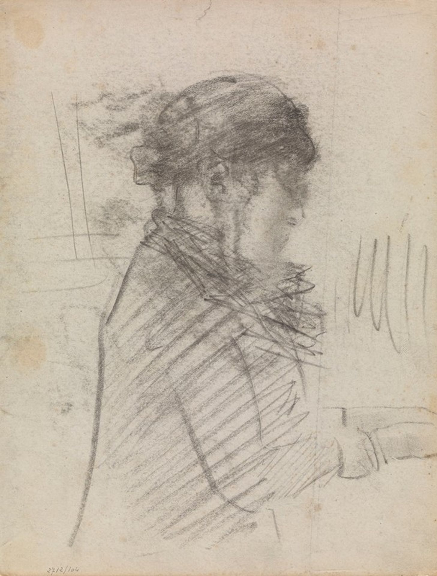 Ensor’s Sister at the Keyboard by James Ensor