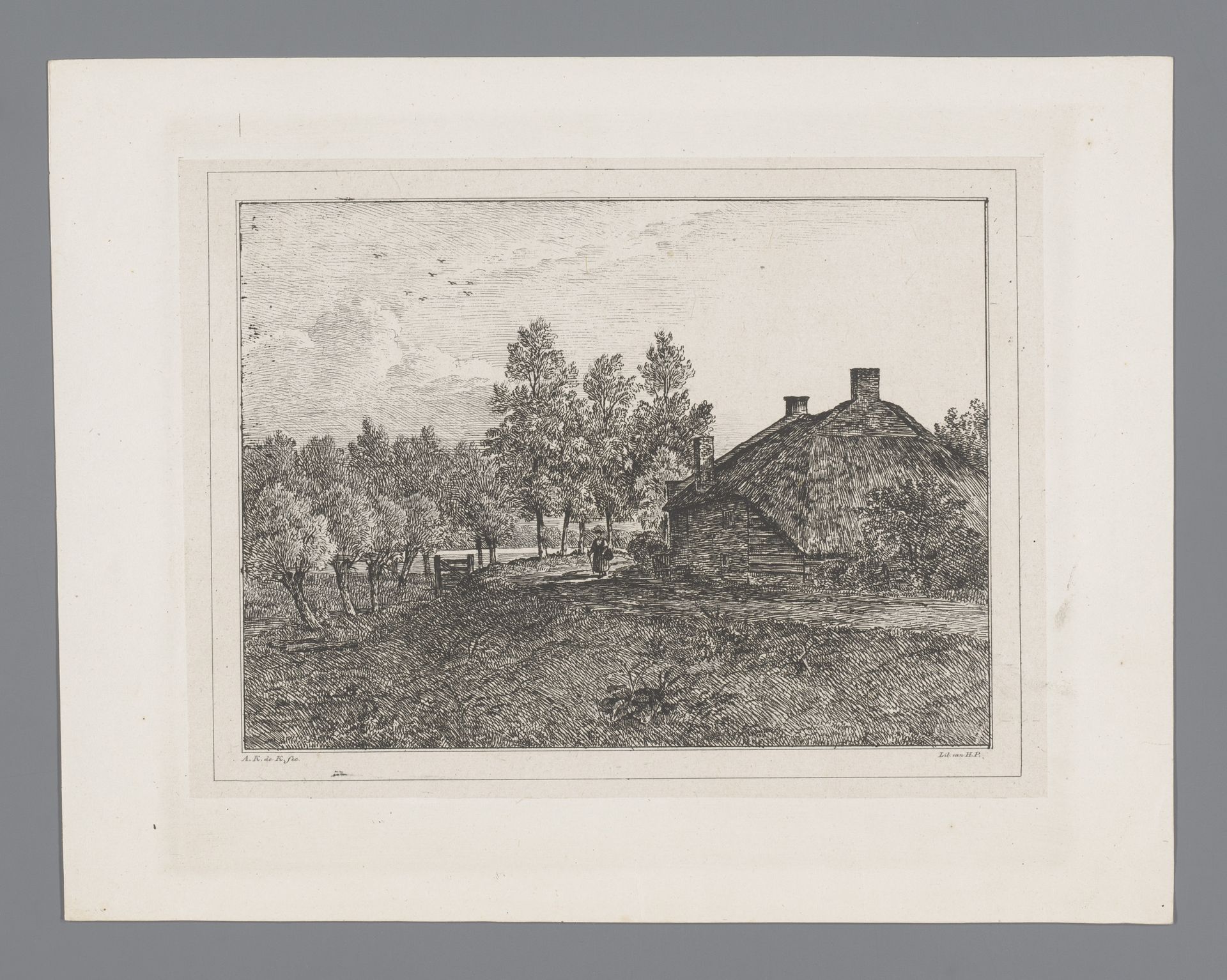 Boerderij bij Dordrecht by Arie Ketting de Koningh