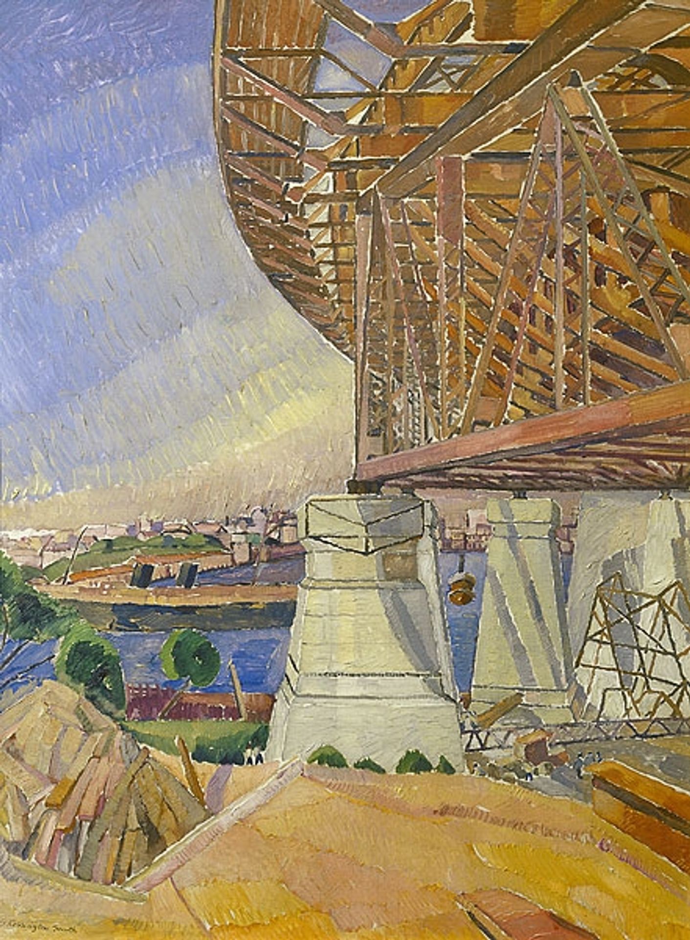 The Curve of the Bridge by Grace Cossington Smith