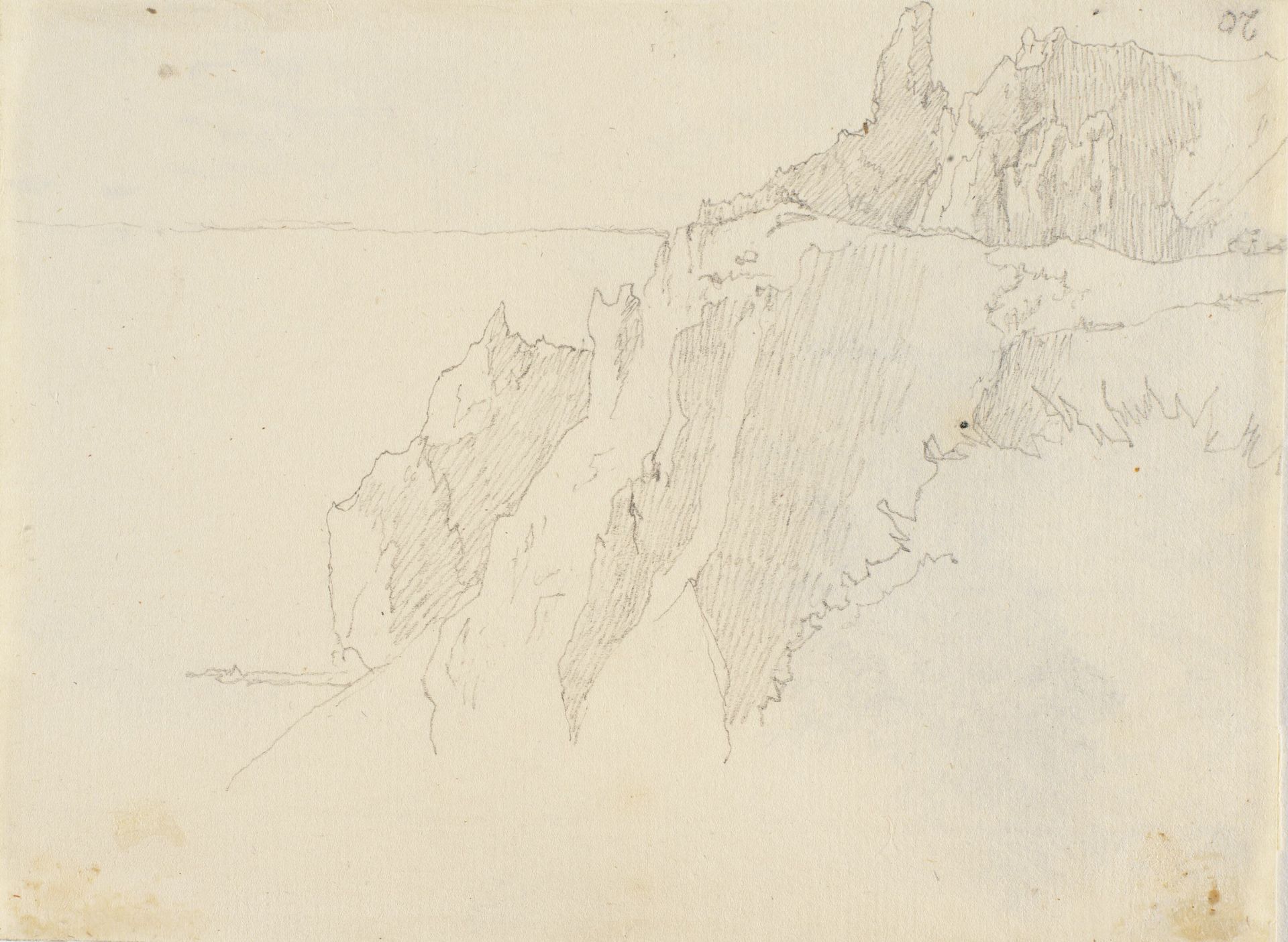 Studie af Møens Klint by Christen Købke