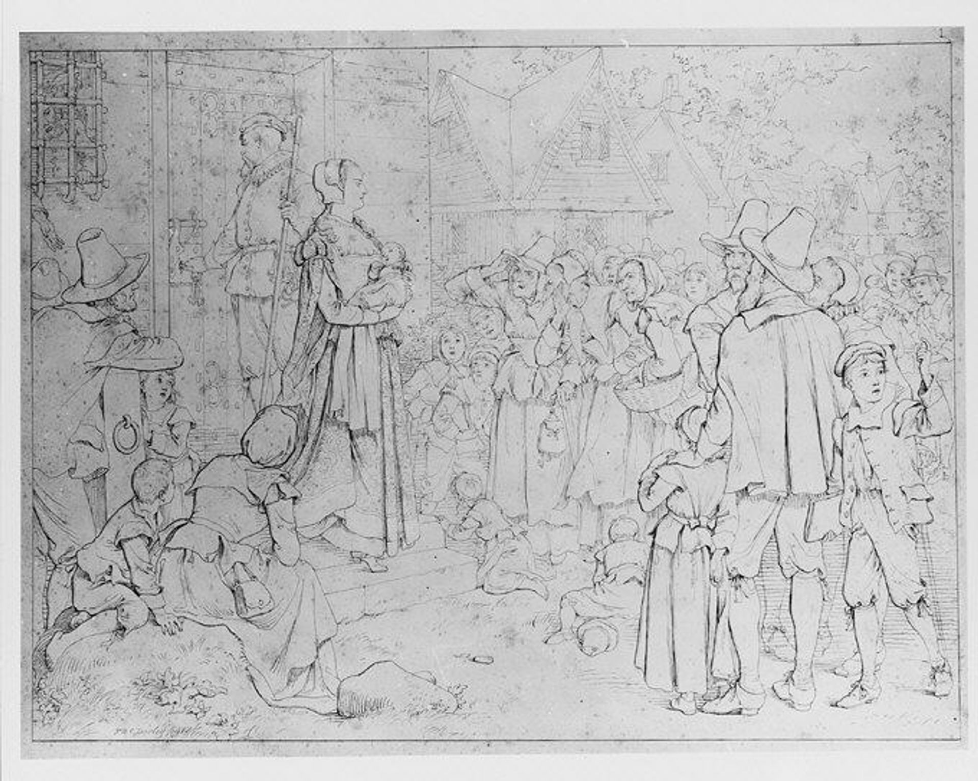 The Market Place by Felix Octavius Carr Darley