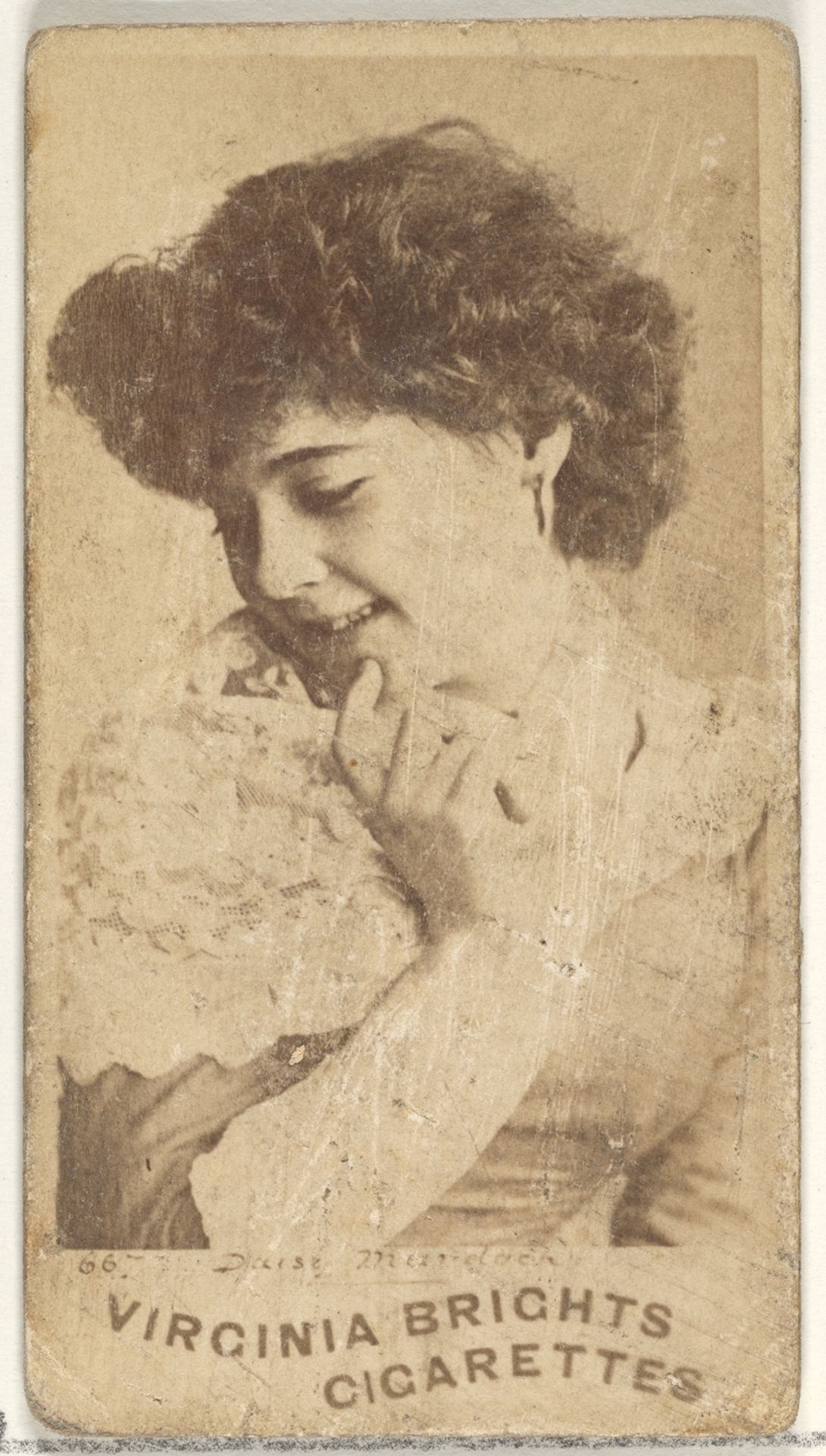Card 667, Daisy Murdoch, from the Actors and Actresses series (N45, Type 1) for Virginia Brights Cigarettes by Allen & Ginter