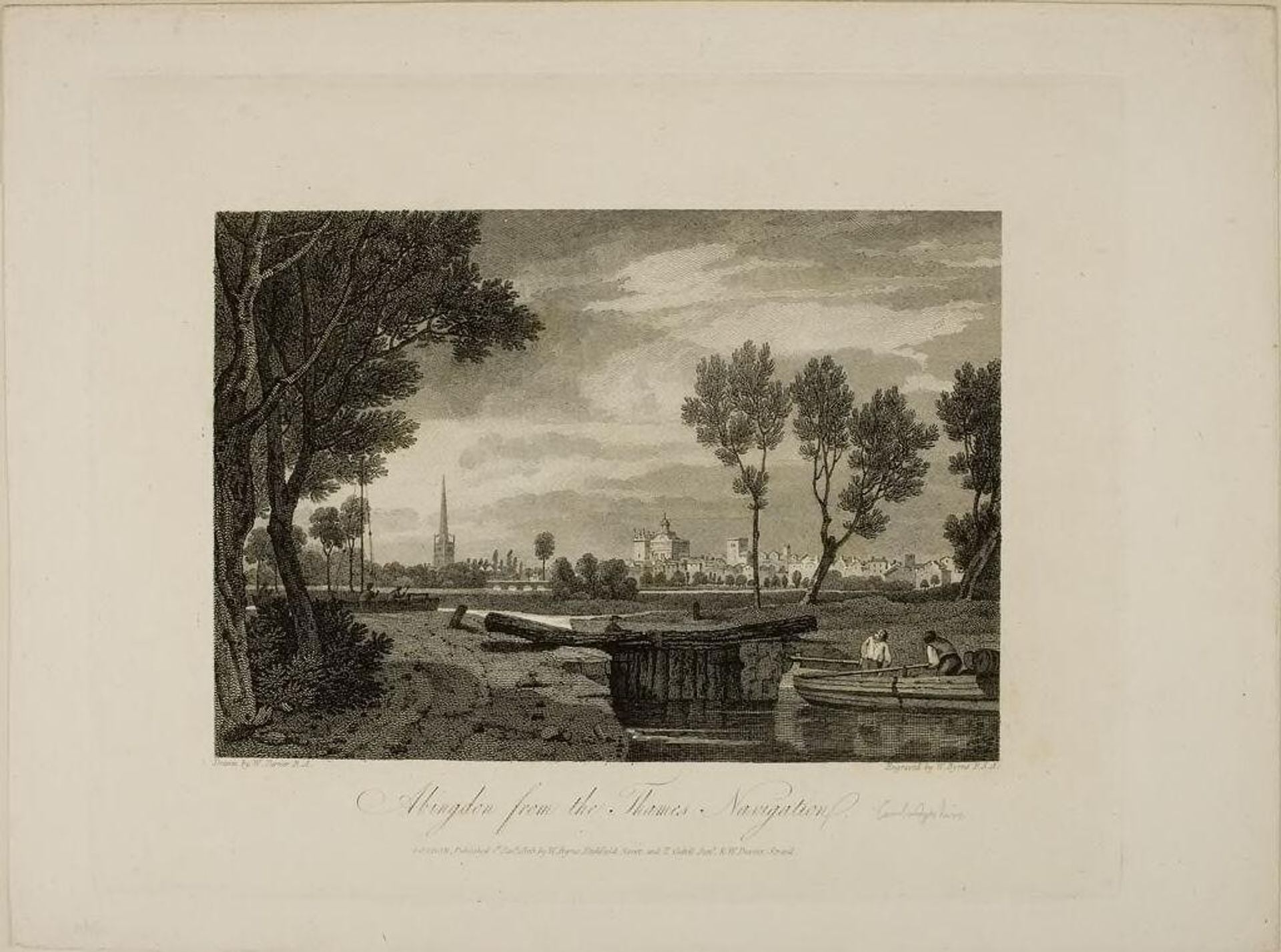 Abingdon from the Thames Navigation by William Byrne