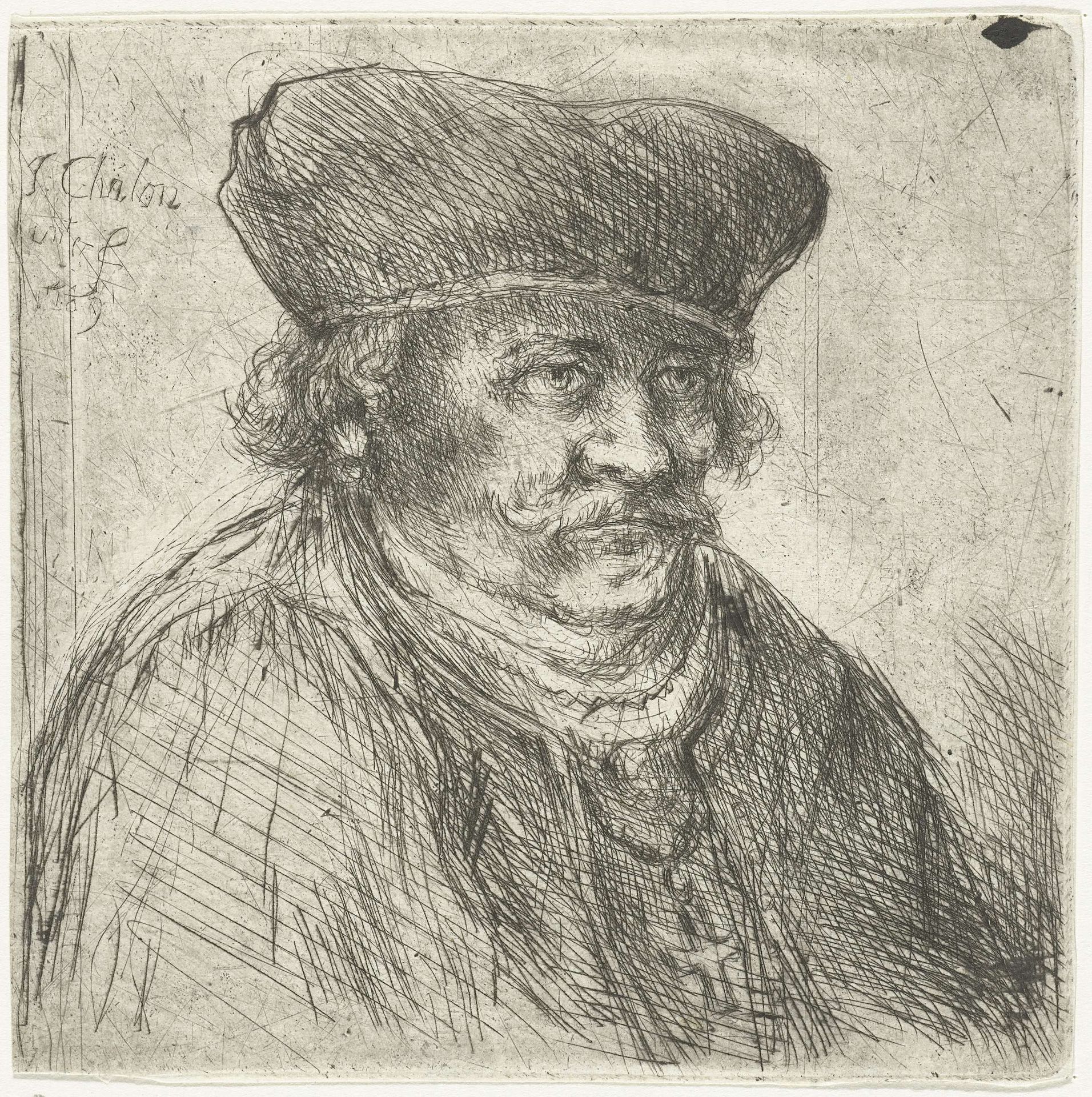 Oude man by Jan Chalon