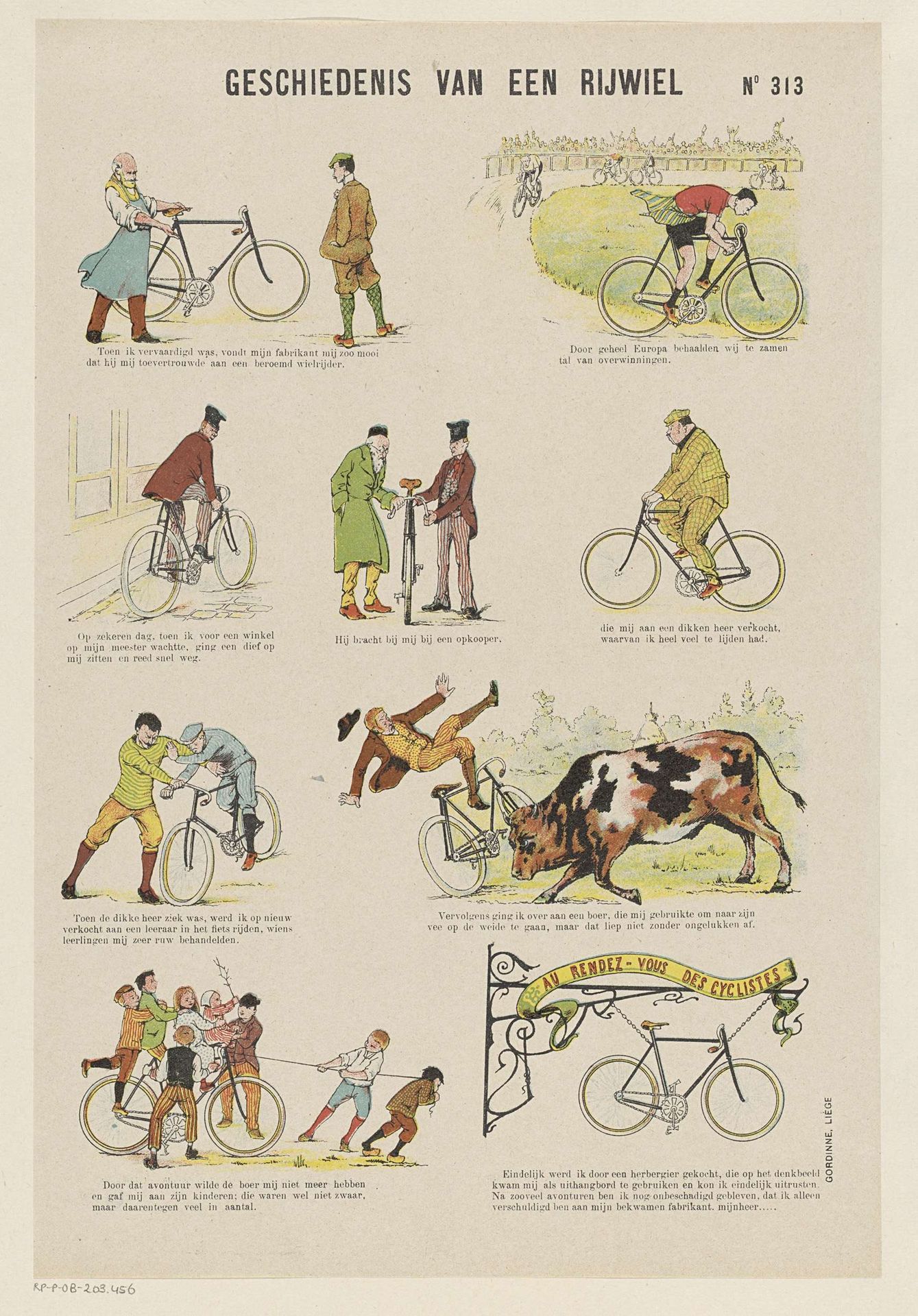 Geschiedenis van een rijwiel by Gordinne