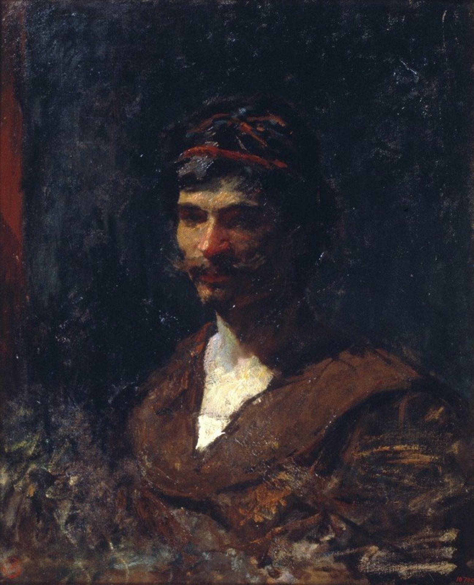 Bust of a Man. Allegory of Bacchus by Mariano Fortuny Marsal