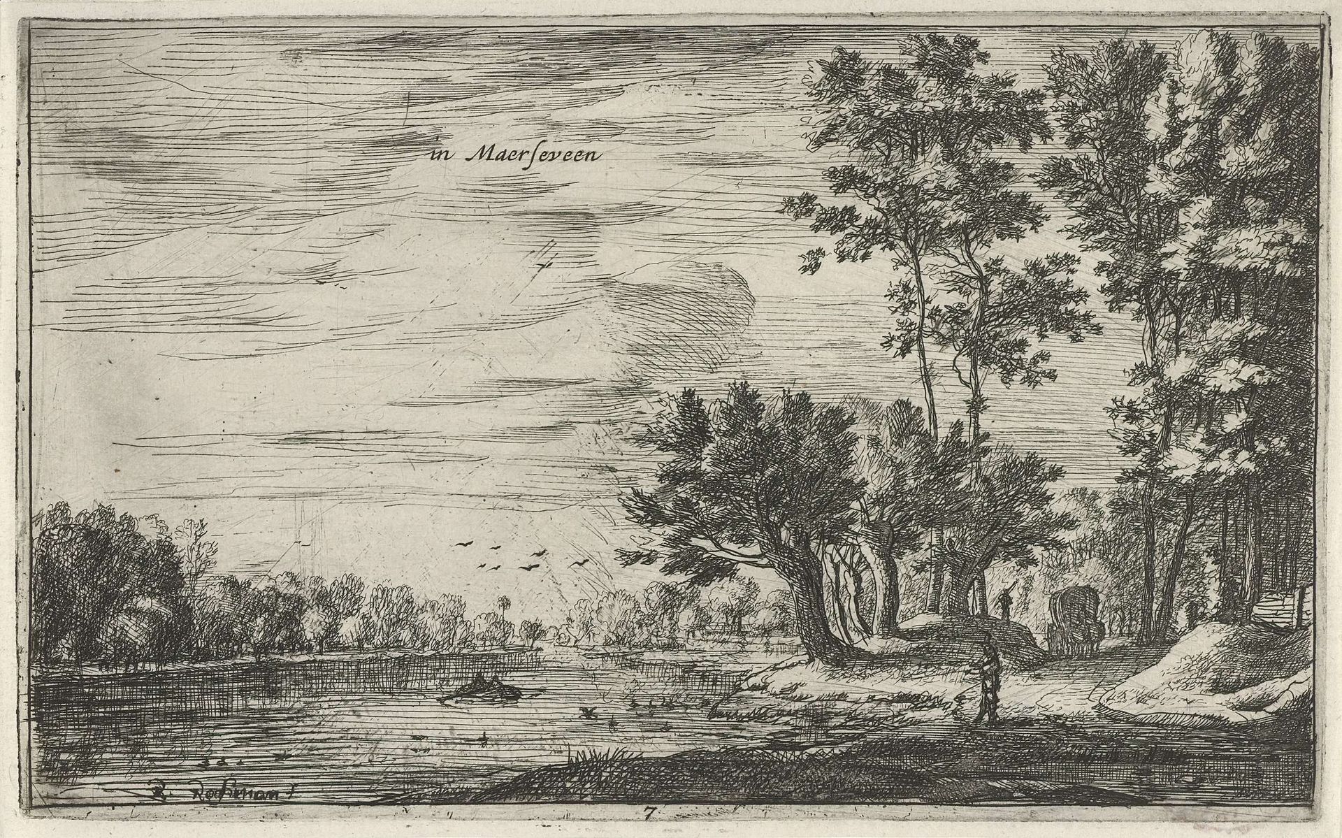Riviergezicht bij Maarsseveen by Roelant Roghman