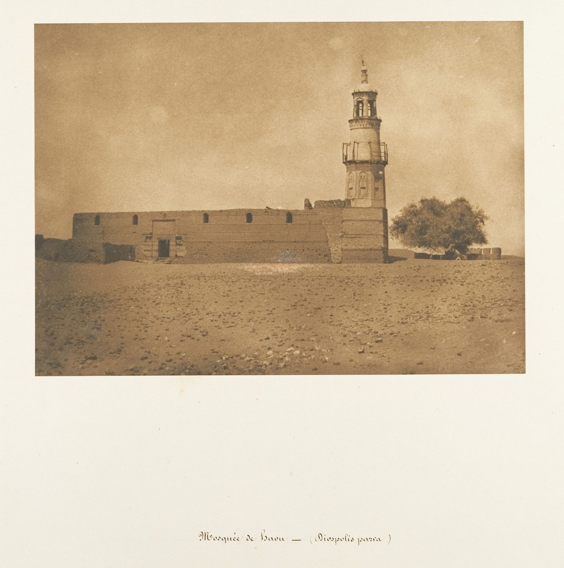 Mosquée de Haou (Diospolis parva) by Maxime Du Camp