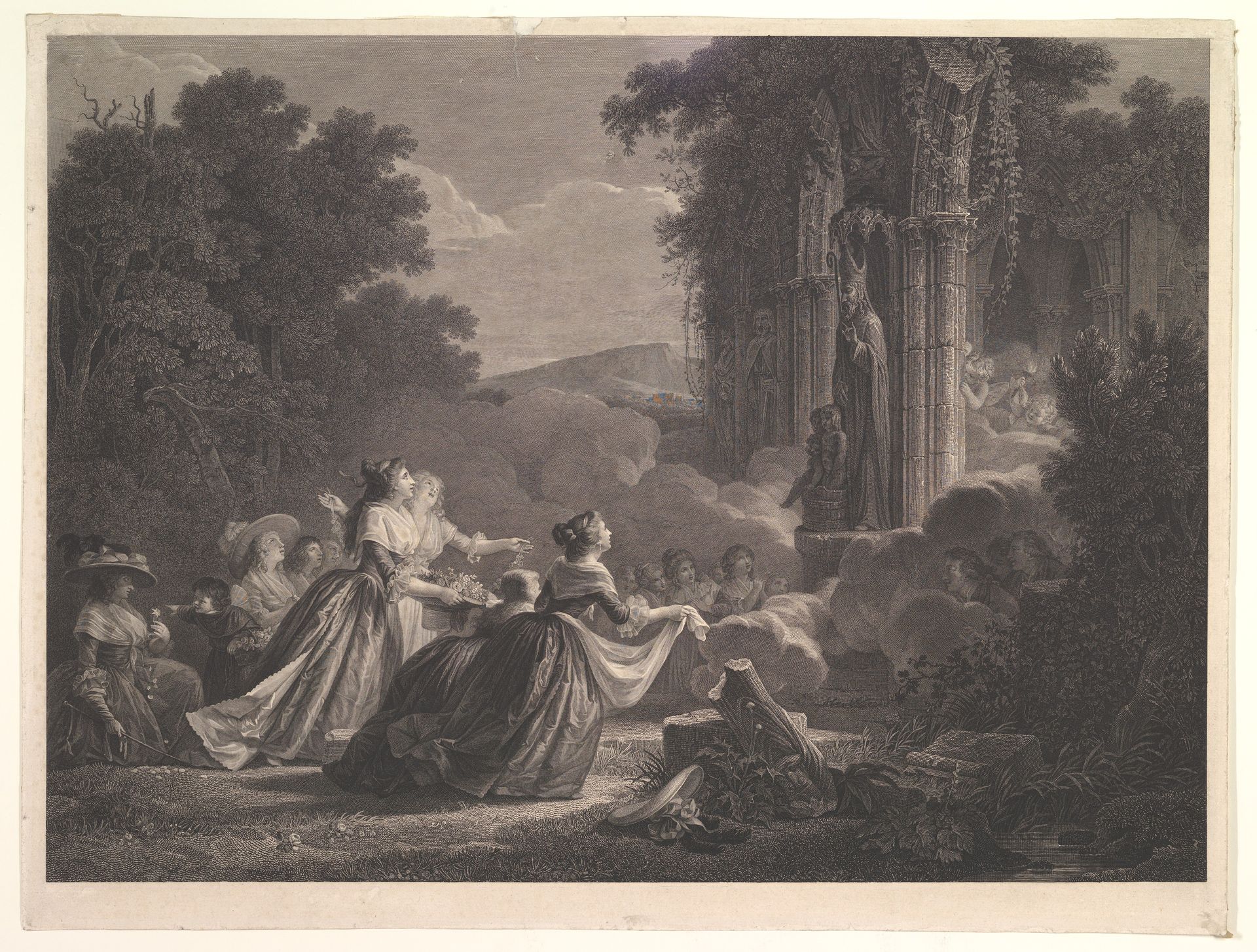 Pelerinage a Saint Nicolas by Jean-Honoré Fragonard
