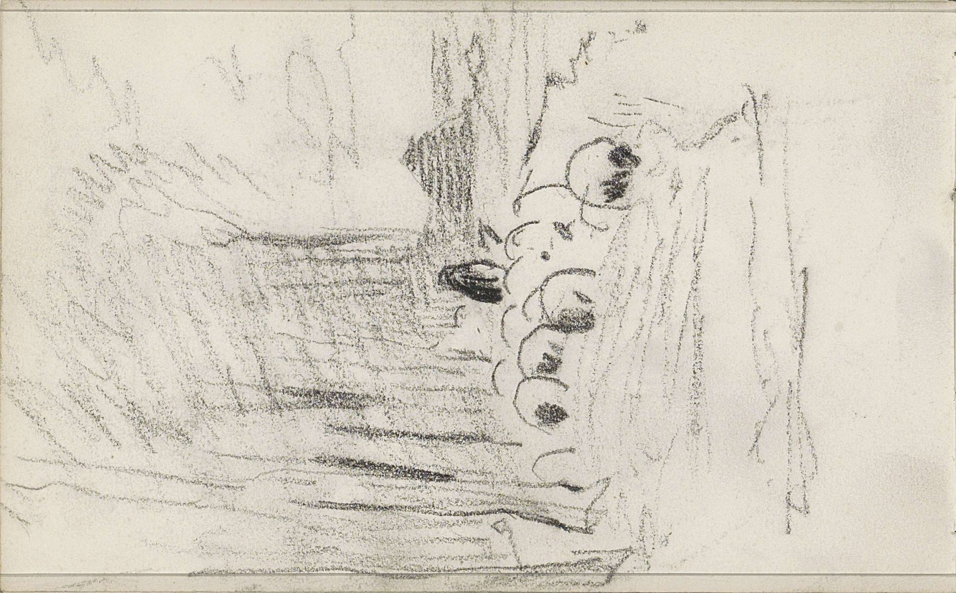 Herder met een kudde schapen by Anton Mauve