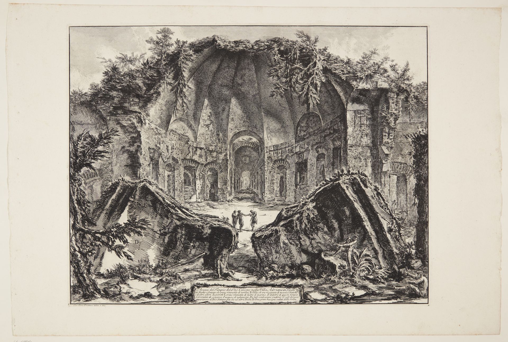 Remains of the so-called Canopus at Hadrian's Villa, Tivoli by Giovanni Battista Piranesi
