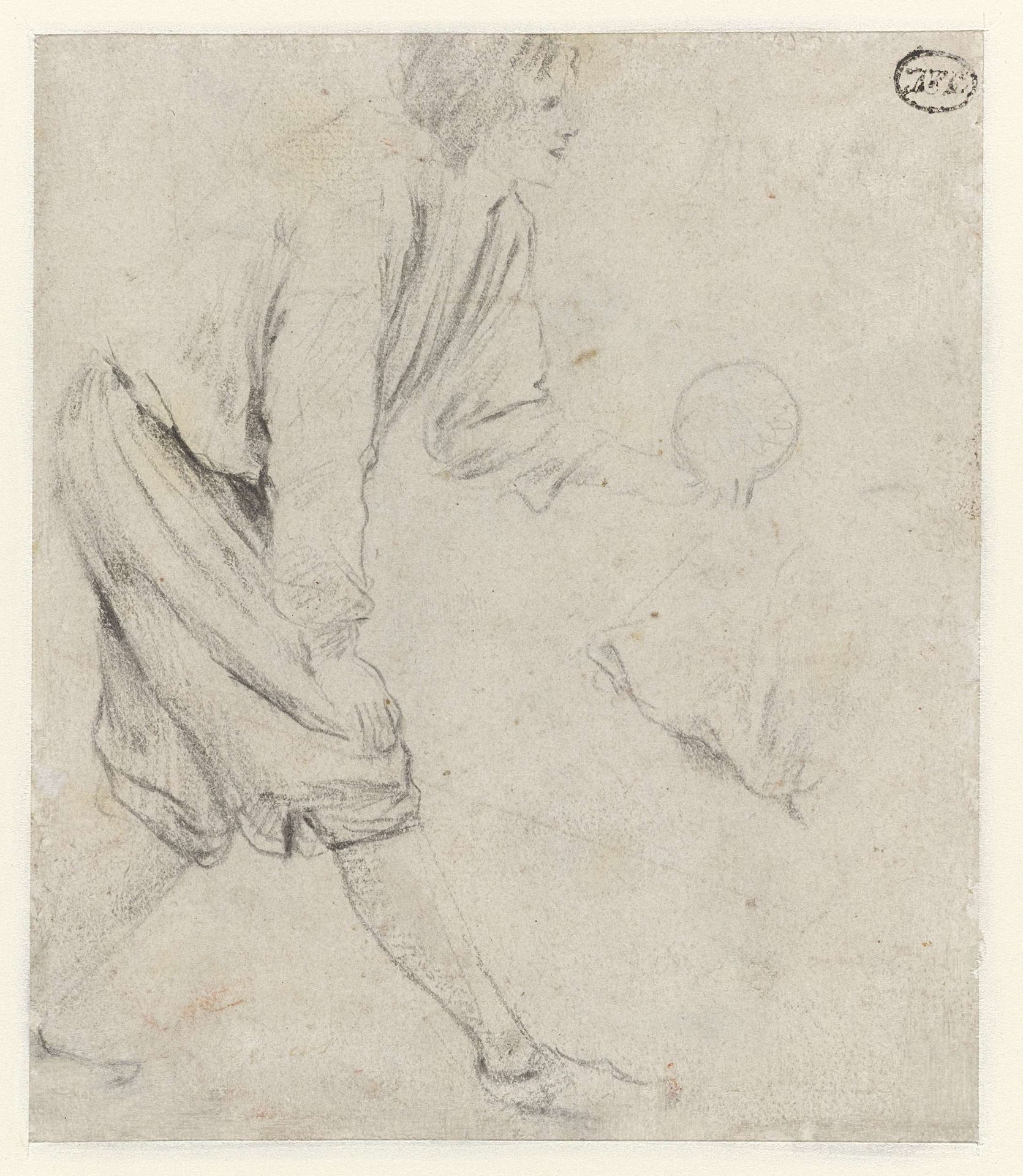 Study of a Man Playing Skittles by Jan Steen