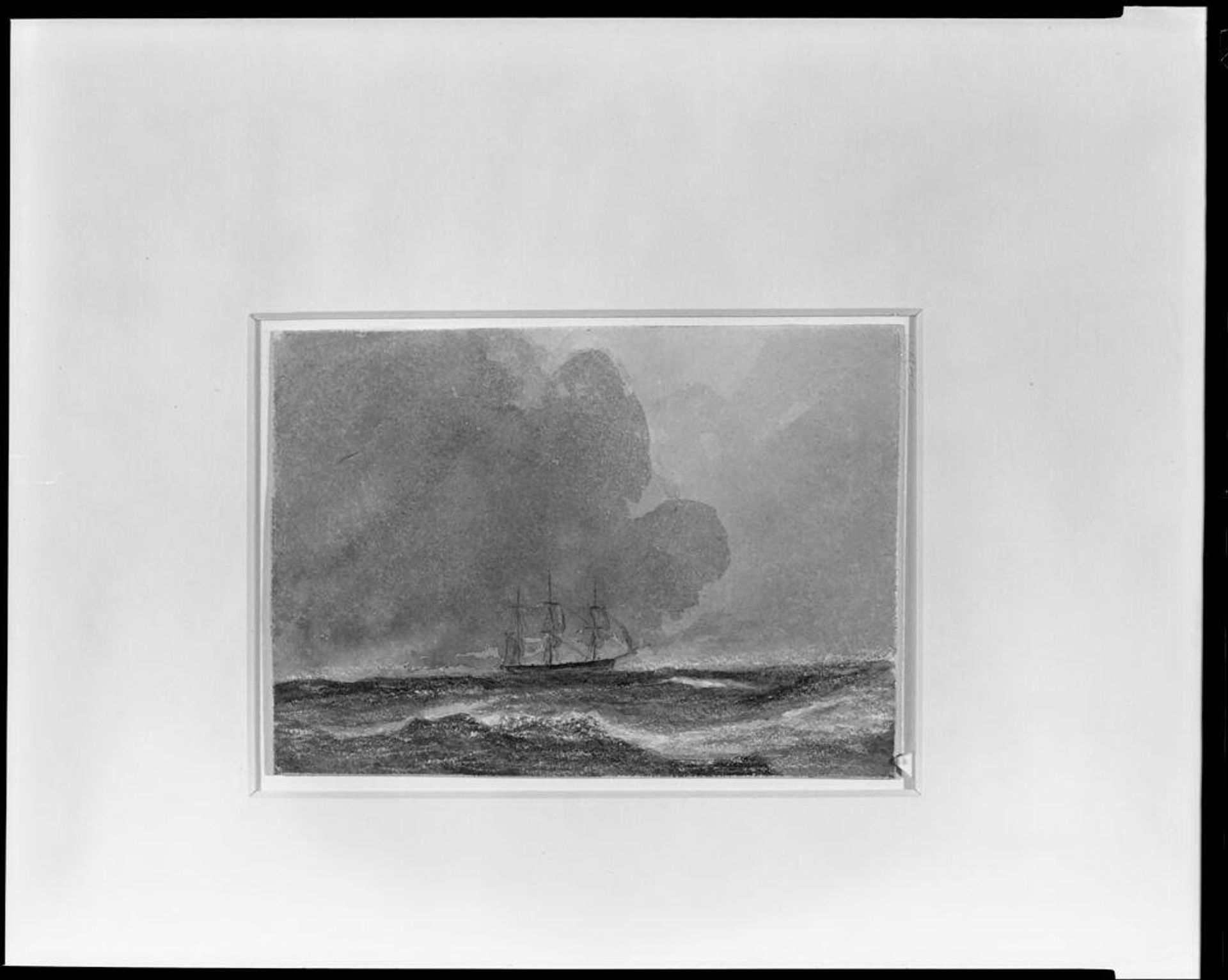 Sailing Vessel at Sea by Edward William Cooke