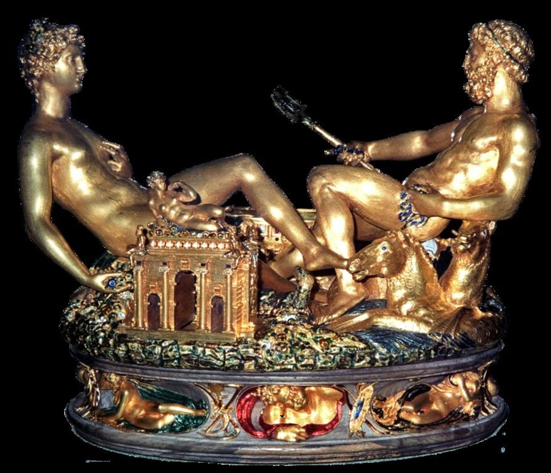 Salt Cellar of Francis I by Benvenuto Cellini
