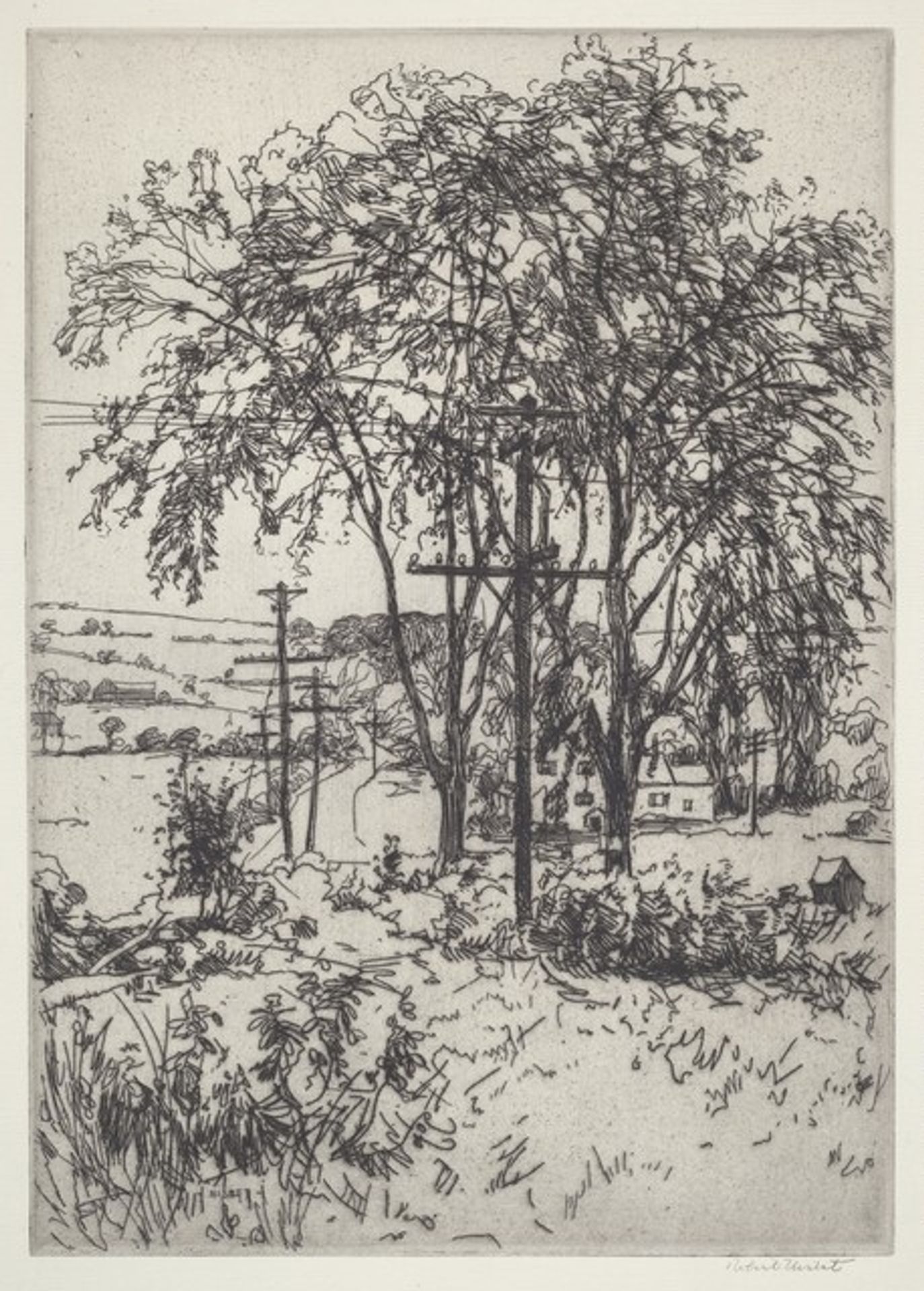 South Kent Cross Roads by Robert Hogg Nisbet