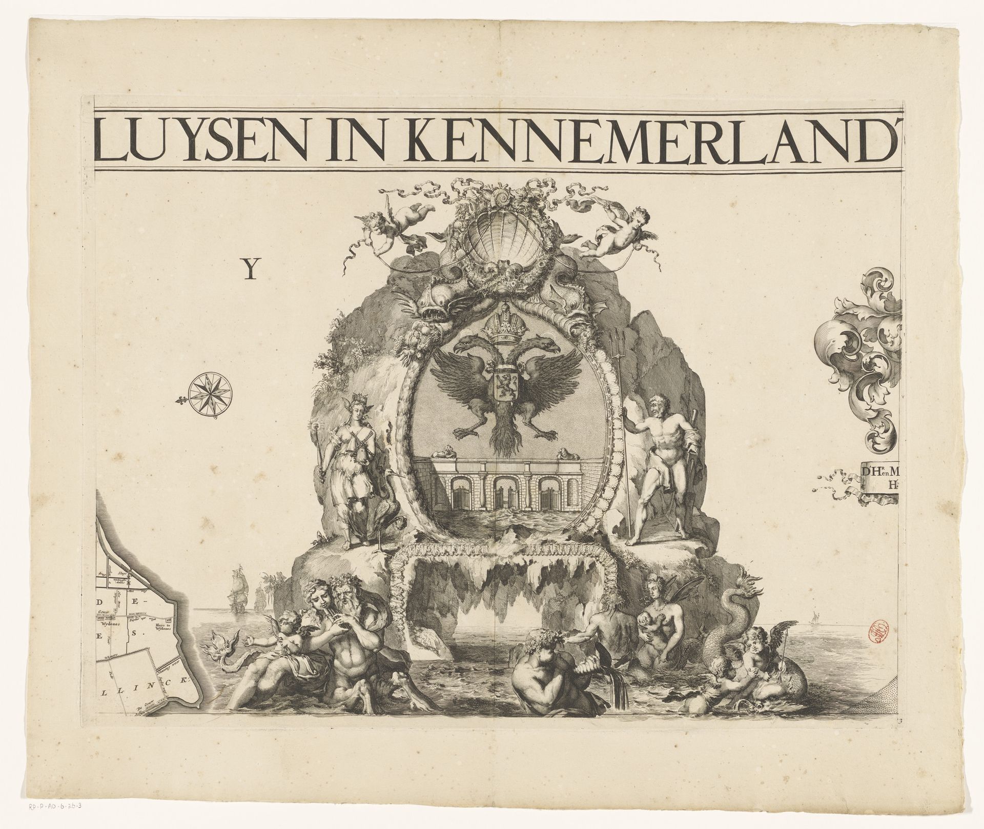 Kaart van Kennemerland en West-Friesland (derde deel) by Coenraet Decker