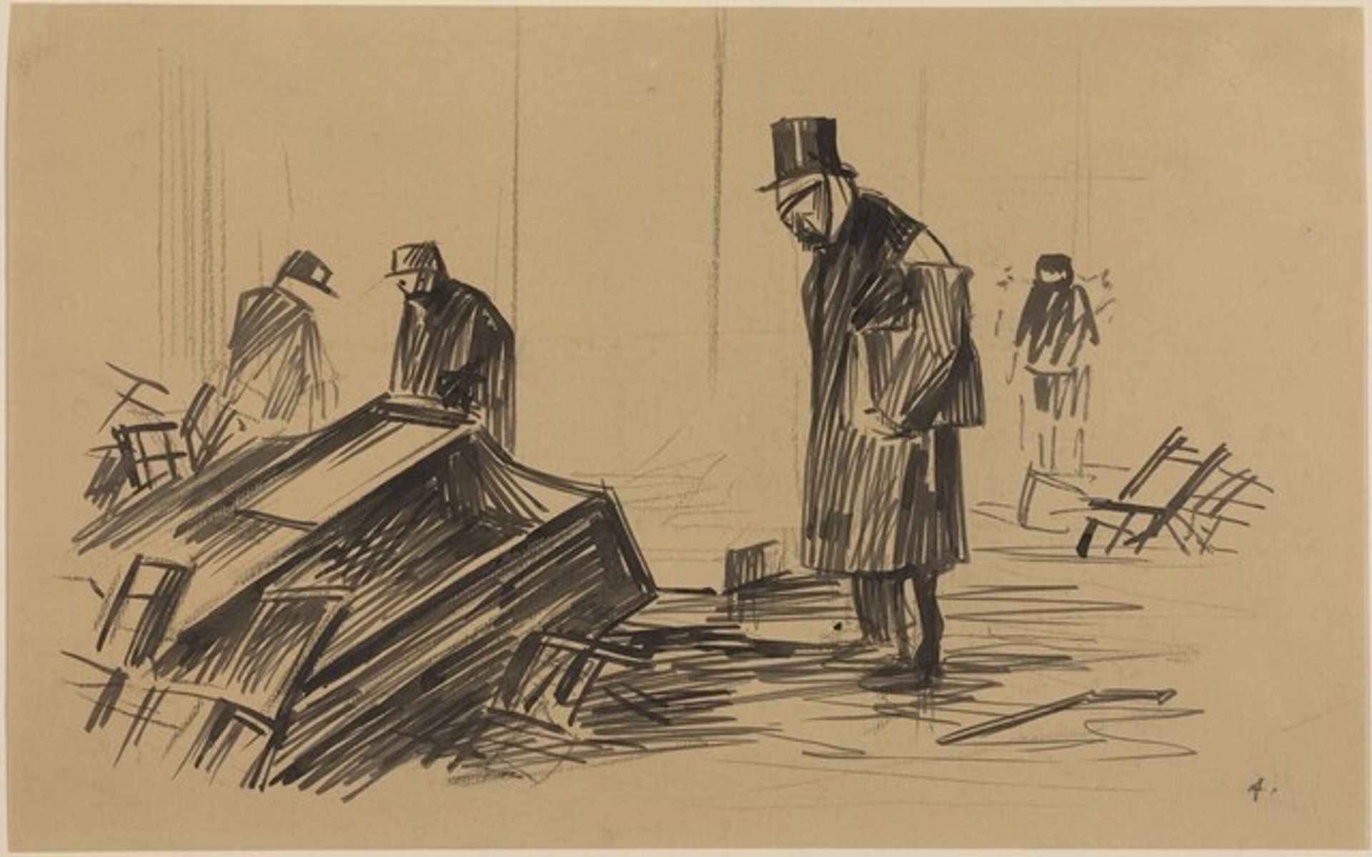 After the Riot by Jean-Louis Forain