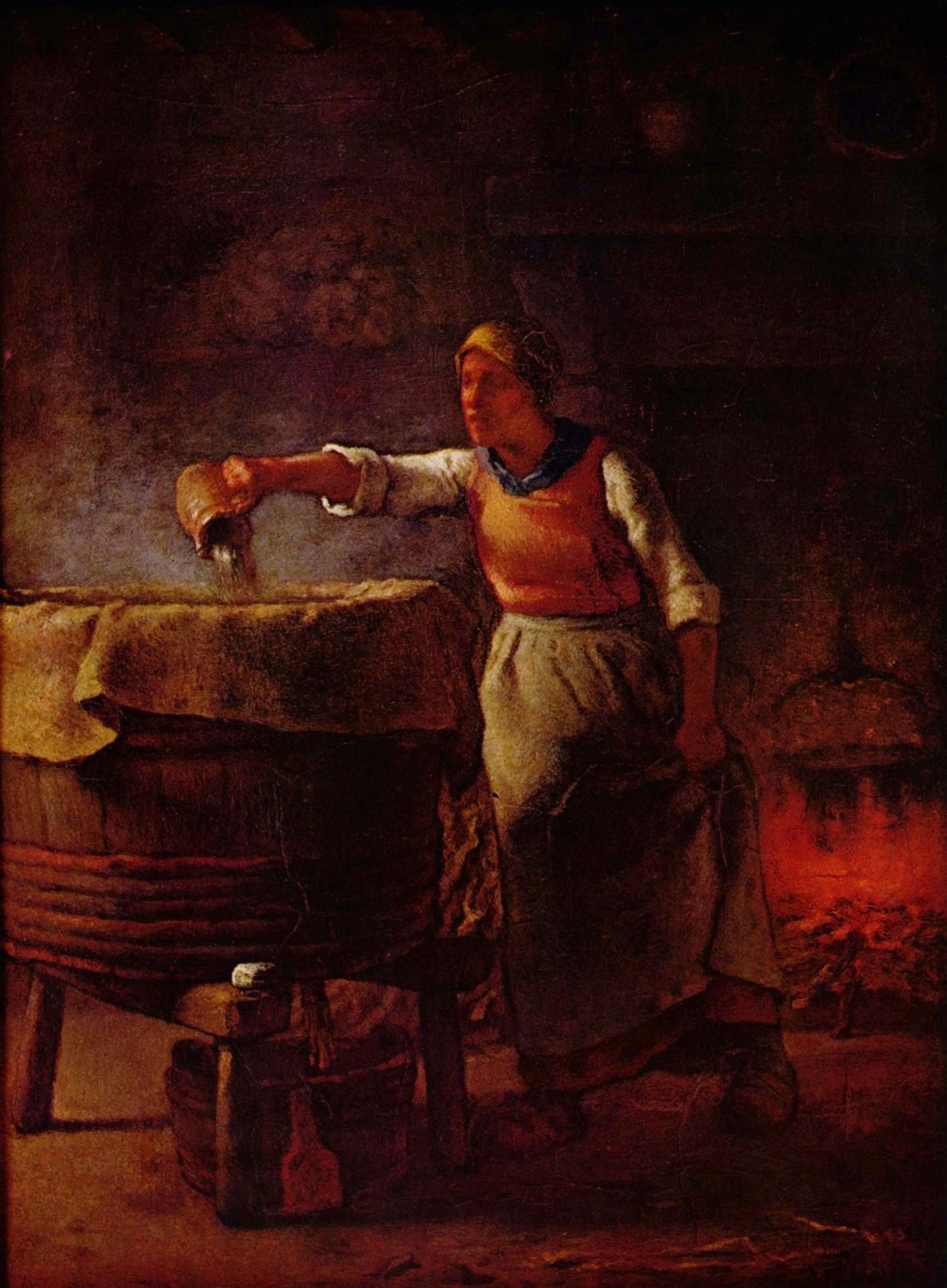 Laundress by Jean-François Millet