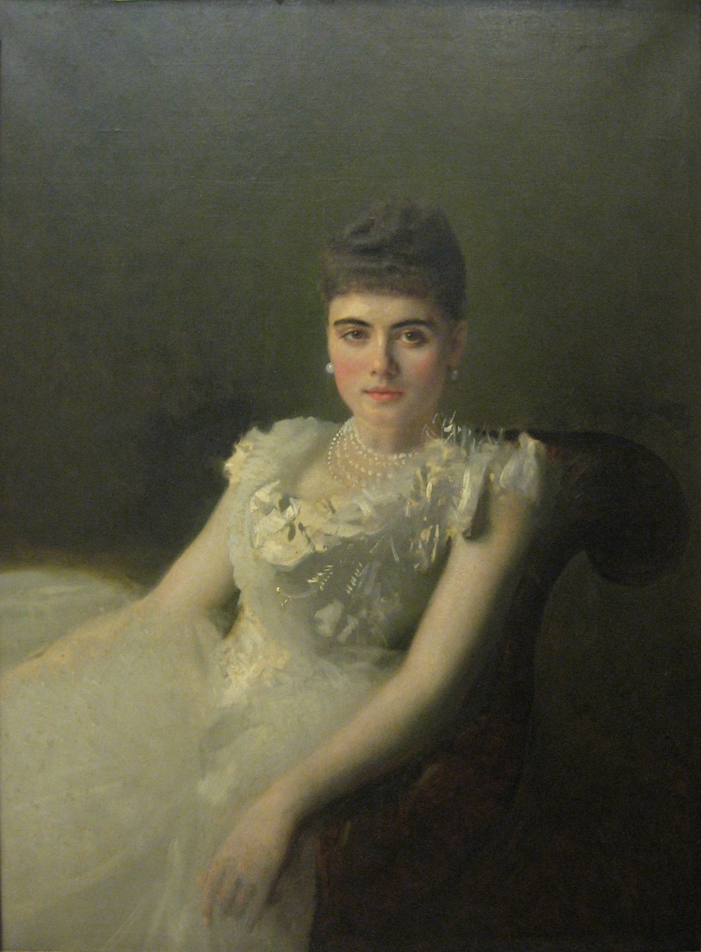 Portrait of Anna von Derviz by Ivan Kramskoy