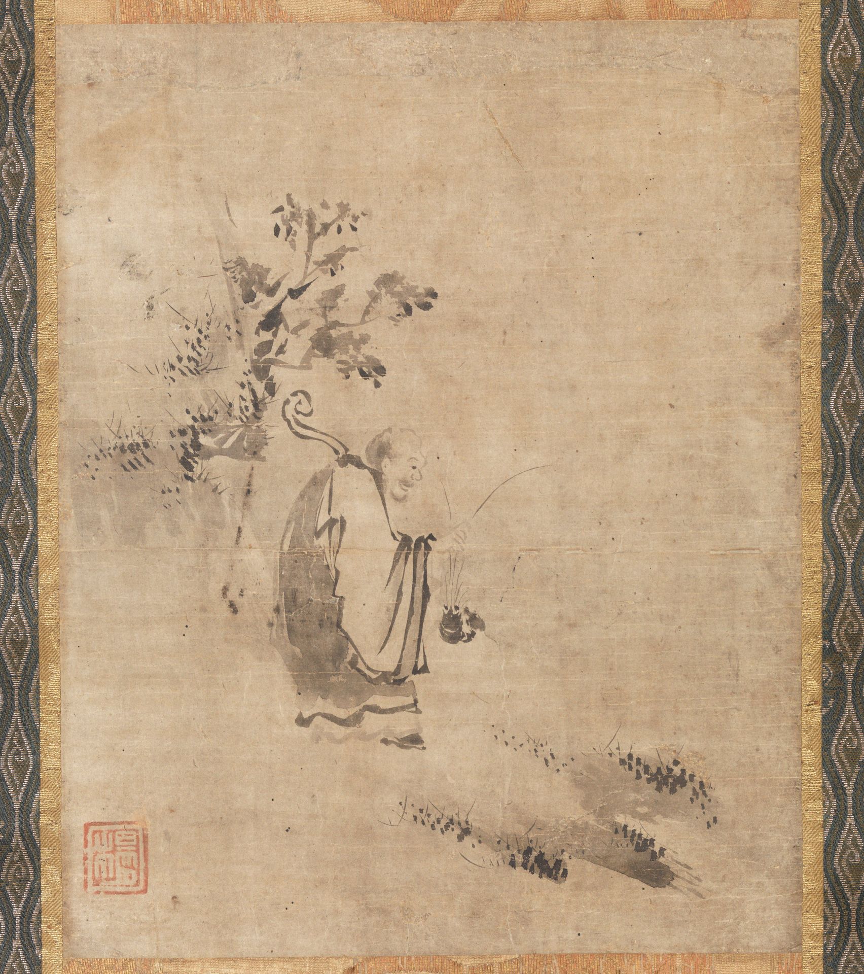 The Zen Eccentric Xianzi [left of a pair of Zhutou and Xianzi] by Yōgetsu