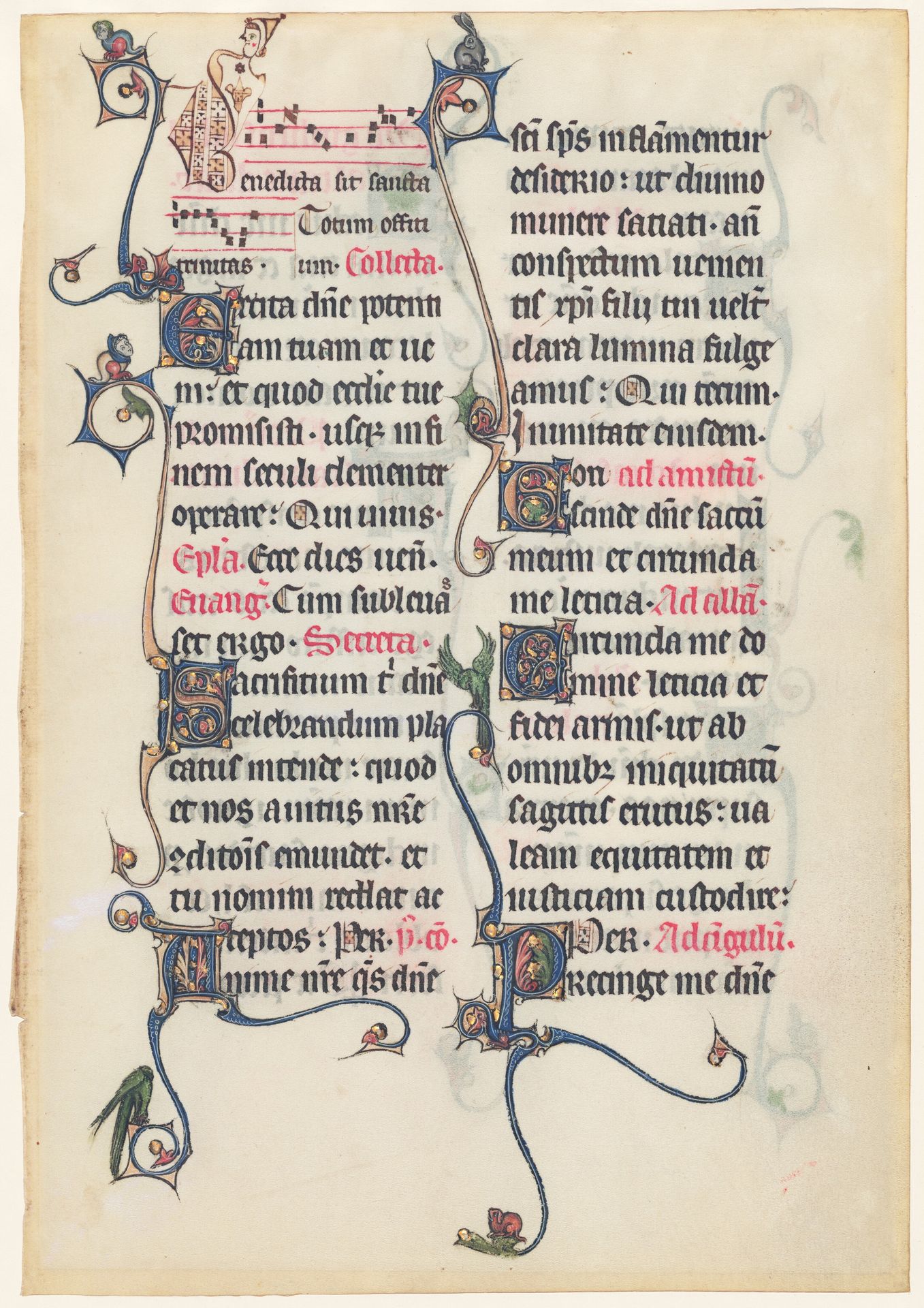 Manuscript Leaf from the Beauvais Missal by Anonymous