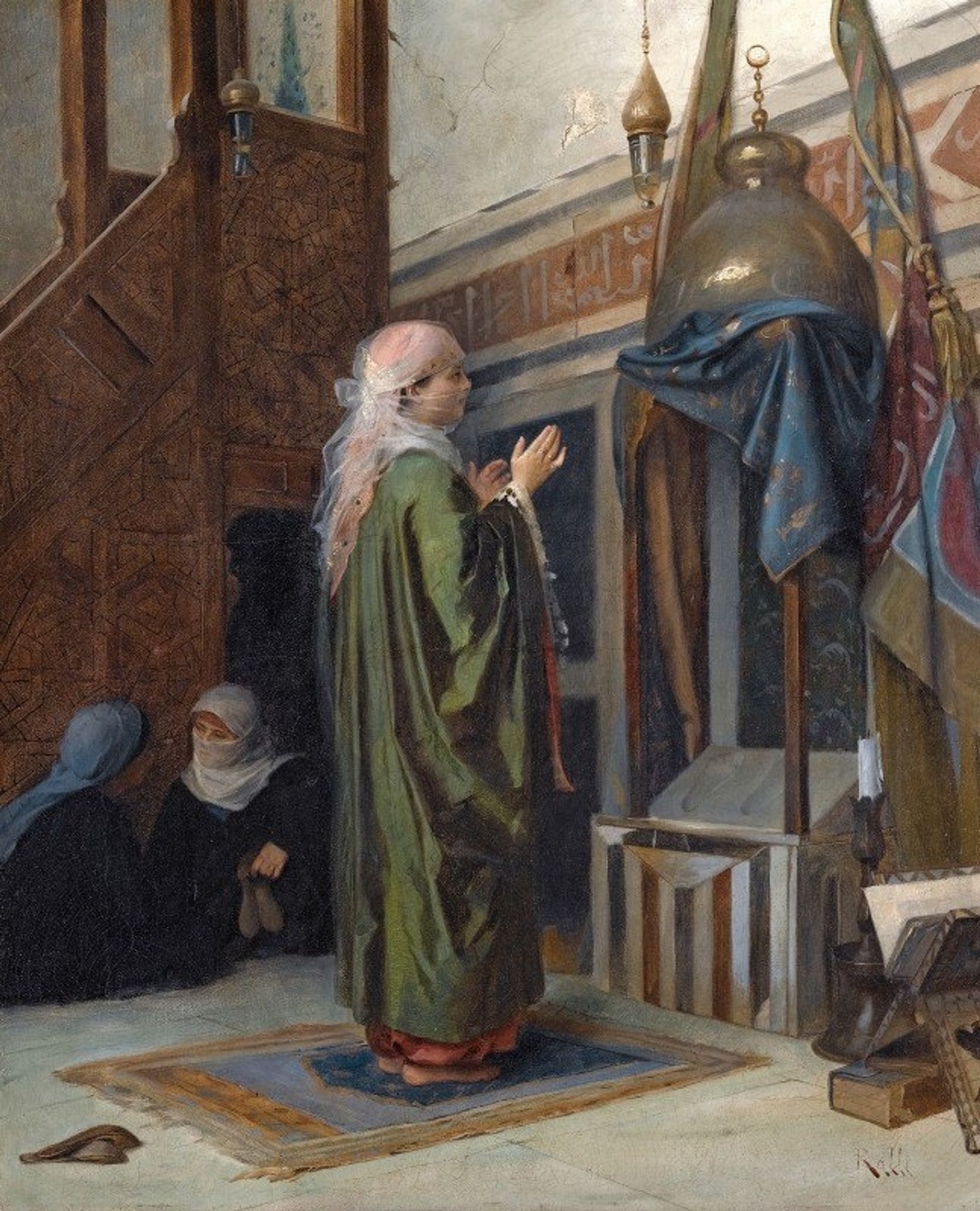 In the Mosque by Theodoros Ralli