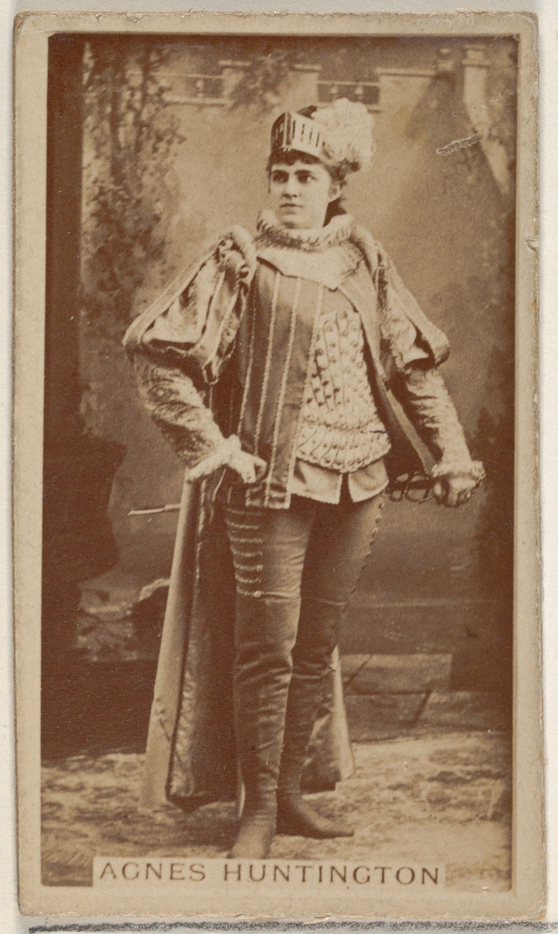 Agnes Huntington, from the Actors and Actresses series (N45, Type 8) for Virginia Brights Cigarettes by Allen & Ginter