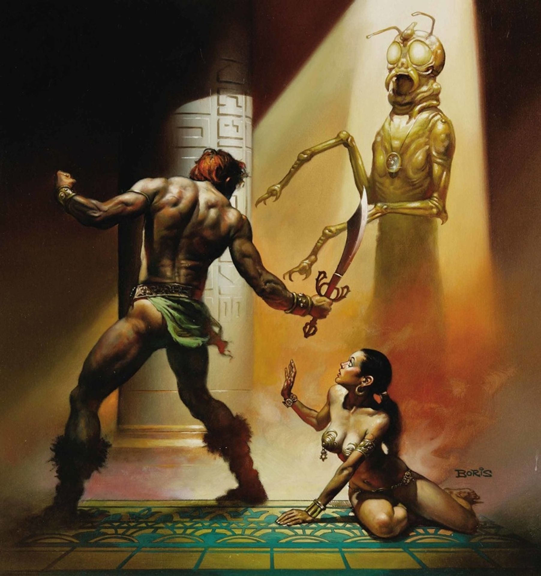 Priest Kings of Gor Paperback Cover by Boris Vallejo
