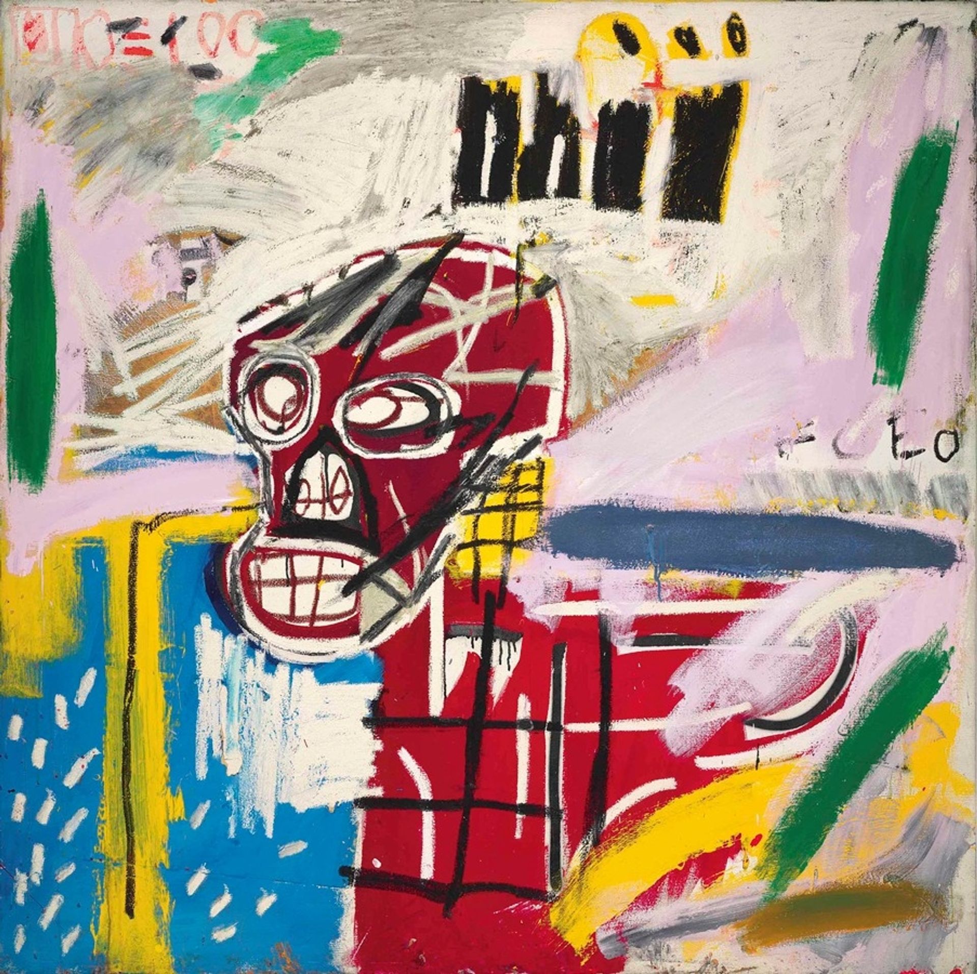 Red Skull by Jean-Michel Basquiat