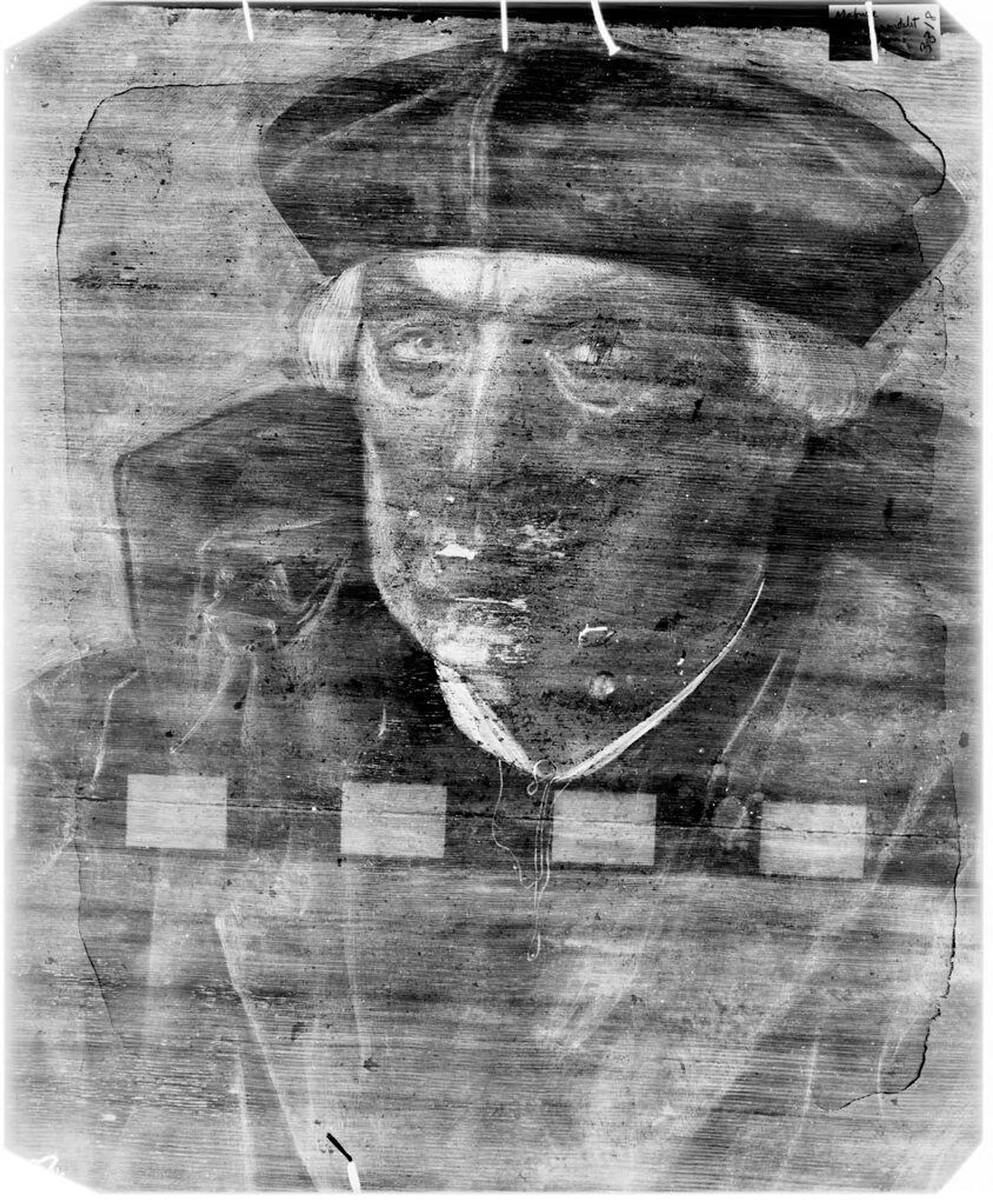 X-radiograph(s) of "Portrait of Jean de Carondelet" by Artist of original: Jan Gossaert