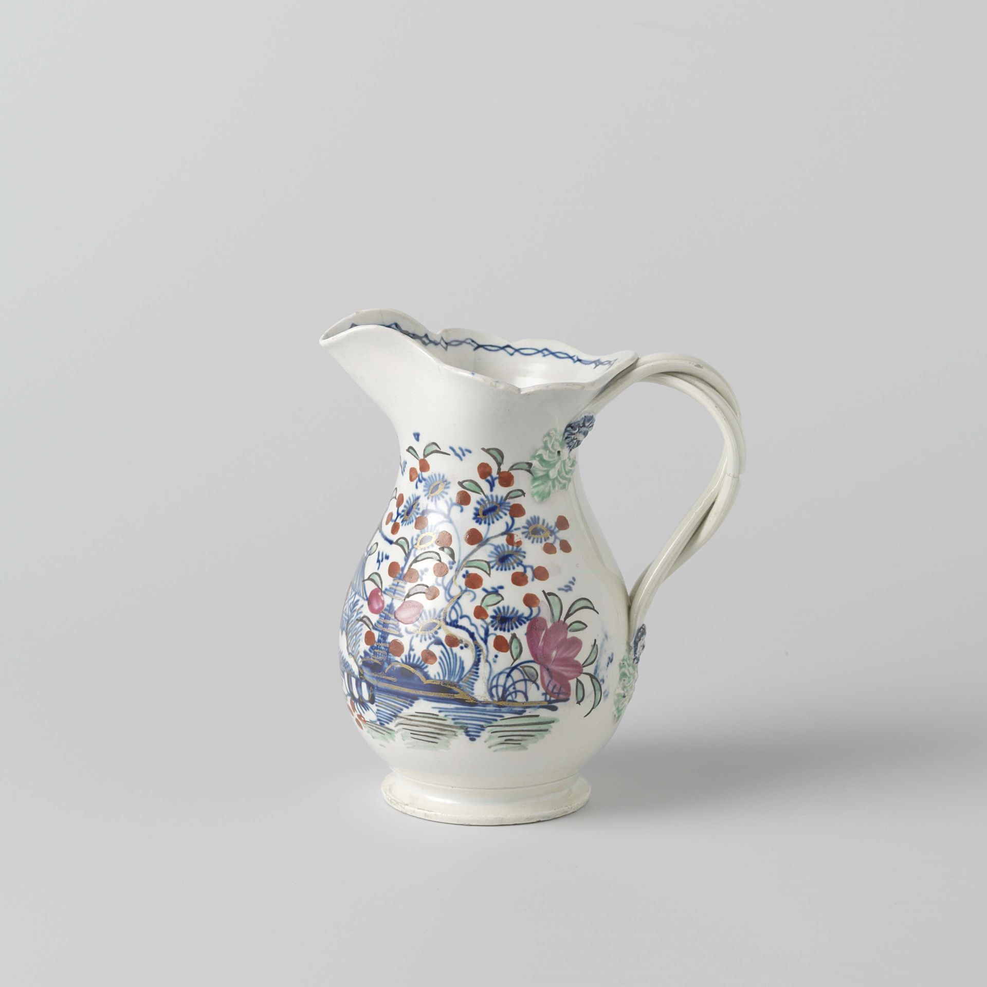 Melkkan van hardgebakken aardewerk; Leeds creamware by Green creamware