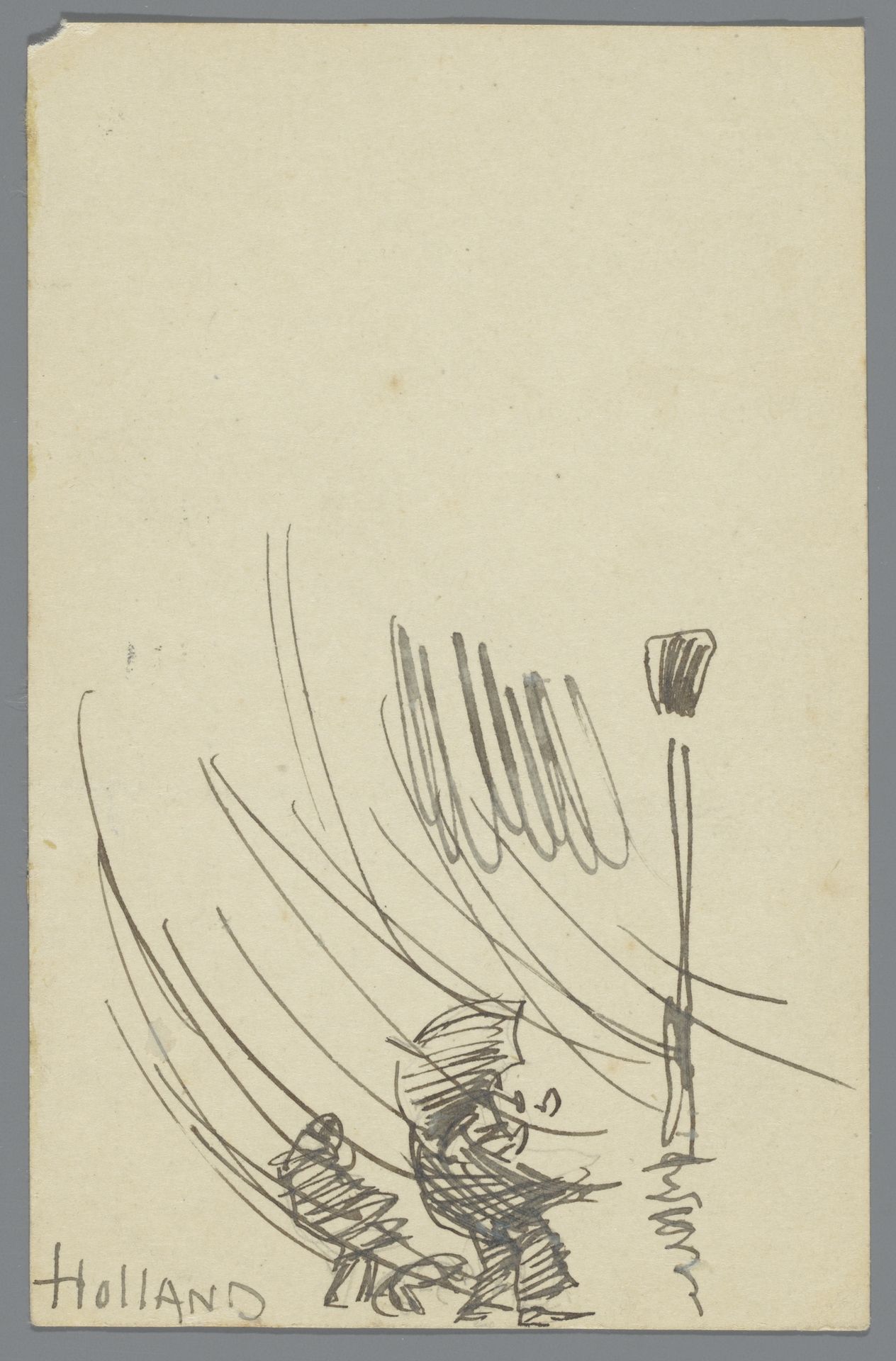 Briefkaart aan Jan Ponstijn by Leo Gestel